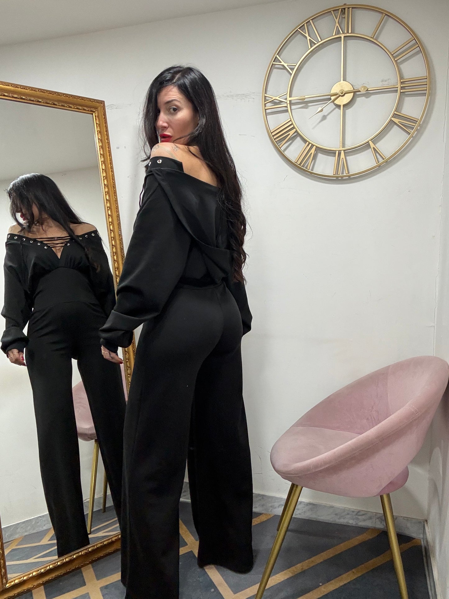 Jumpsuit sport cappuccio intreccio 16117