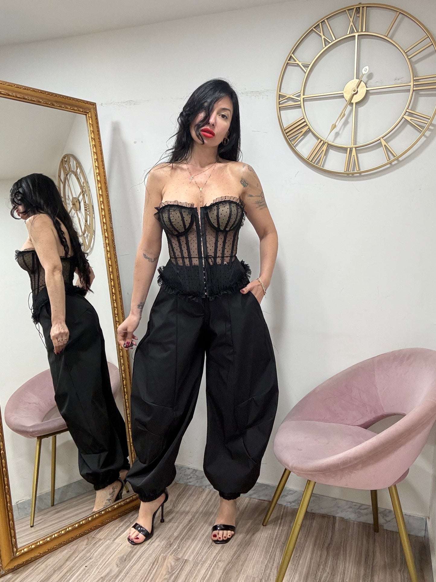 Pantalone balloon tecnico  31072