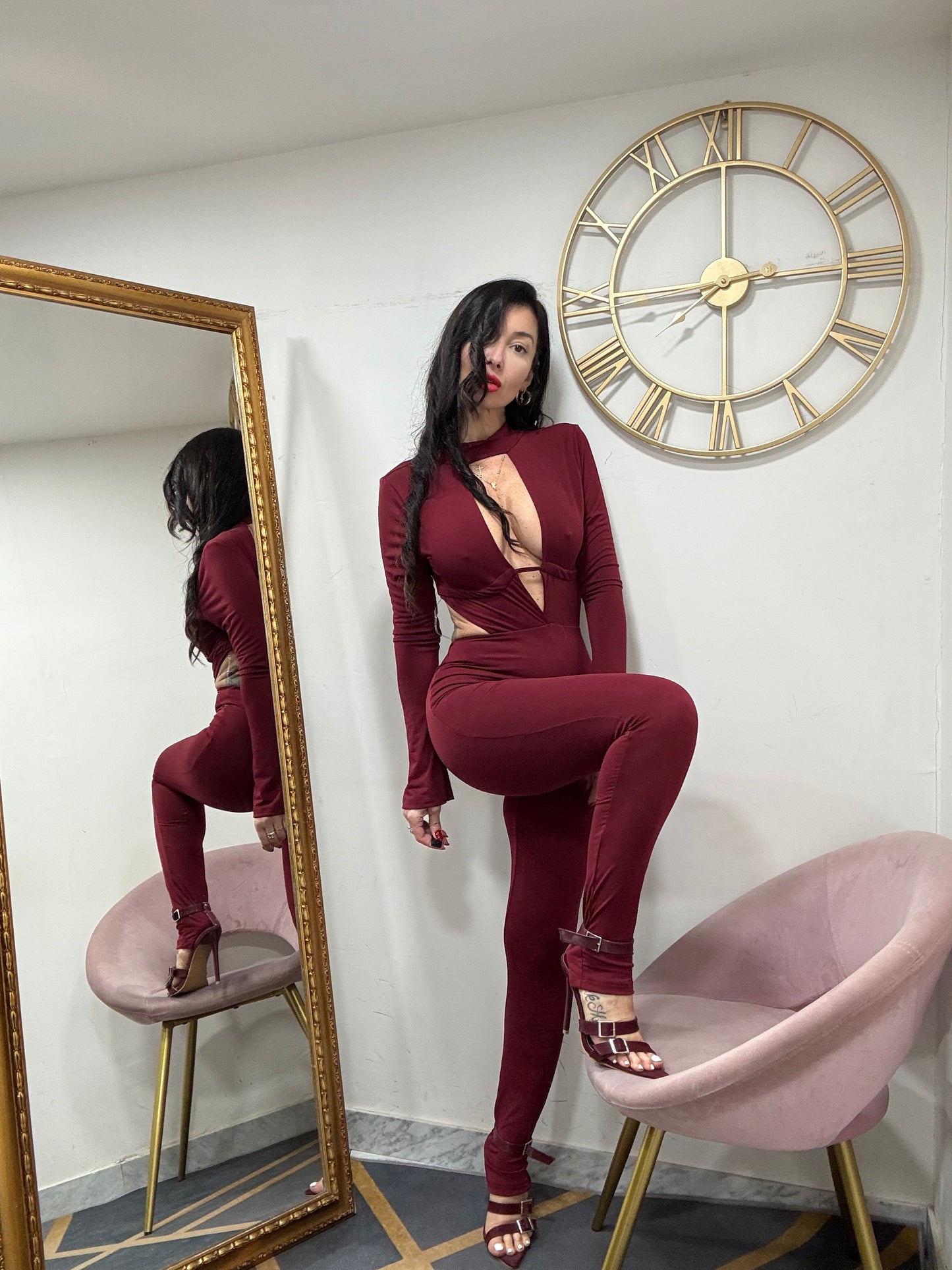 Jumpsuit schiena scoperta 776