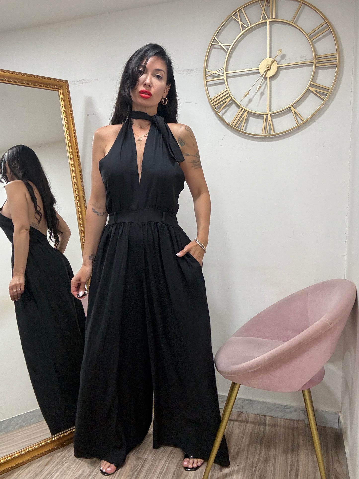 Jumpsuit palazzo cinta  58199