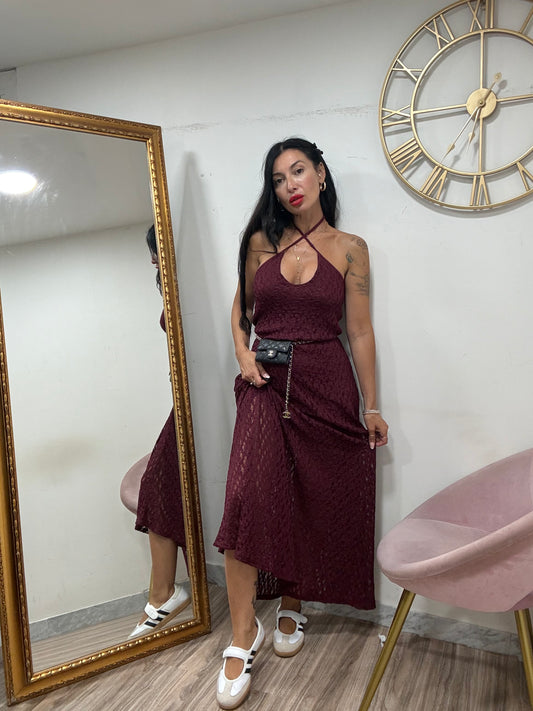 Dress lungo macramè 22774