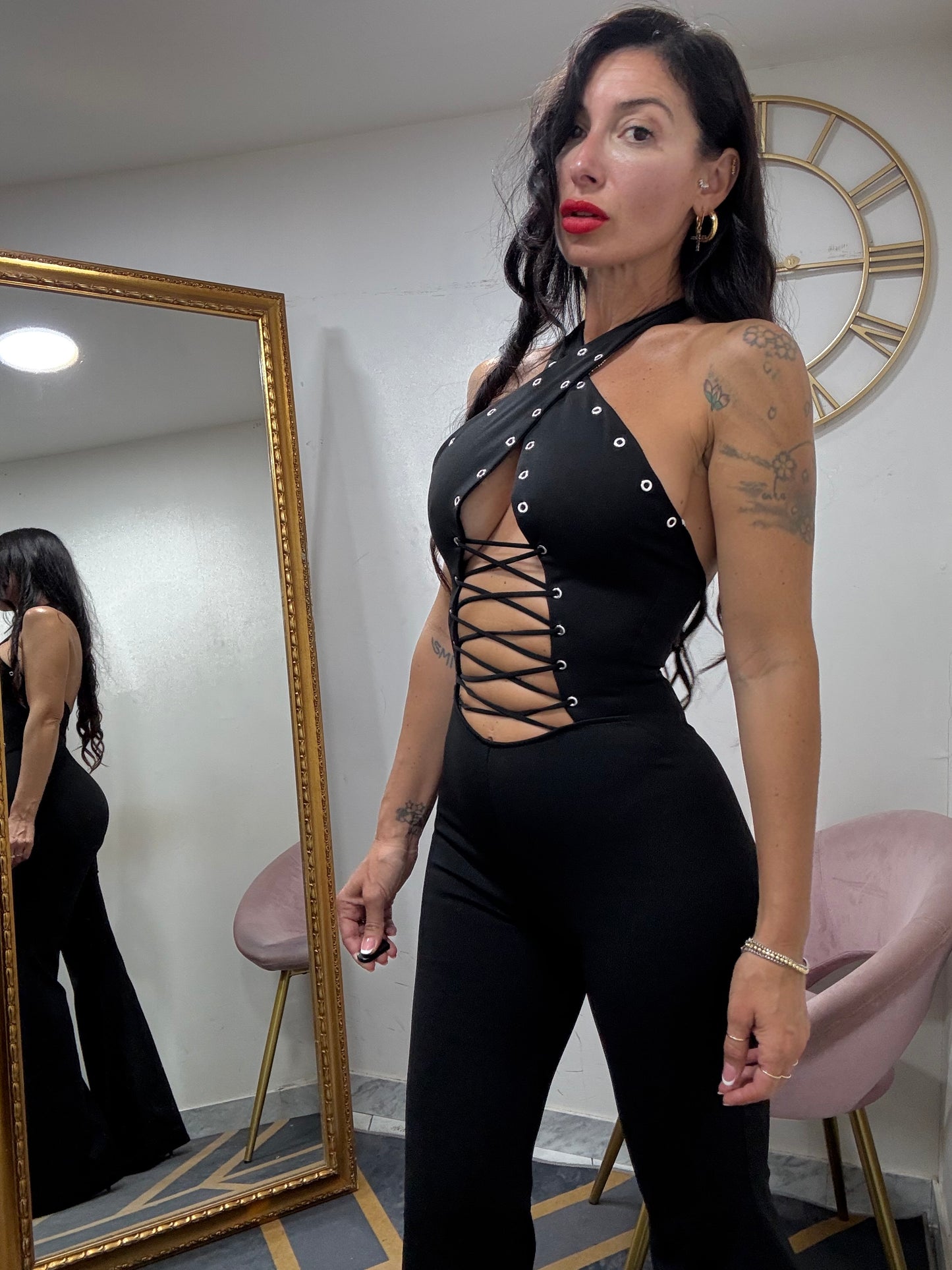 Jumpsuit intreccio seno 19378