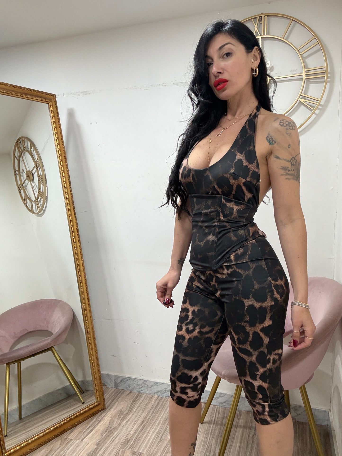 Jumpsuit ciclista bustier 2348