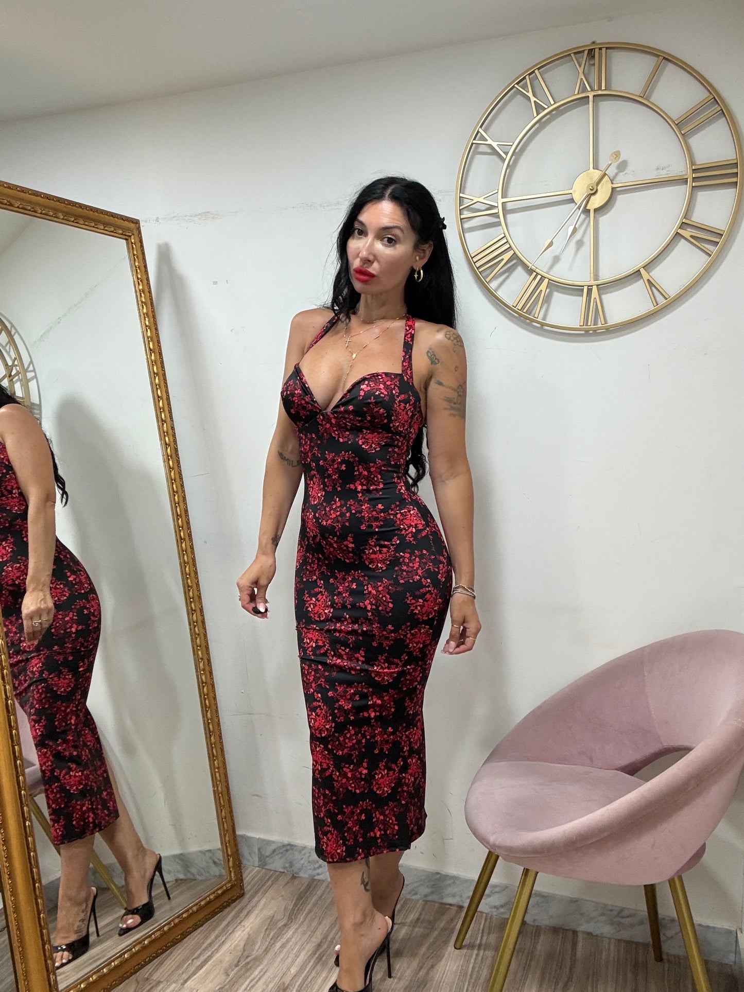 Dress tubino  cuore fantasy 20464