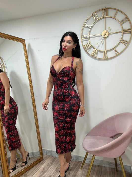Dress tubino  cuore fantasy 20464