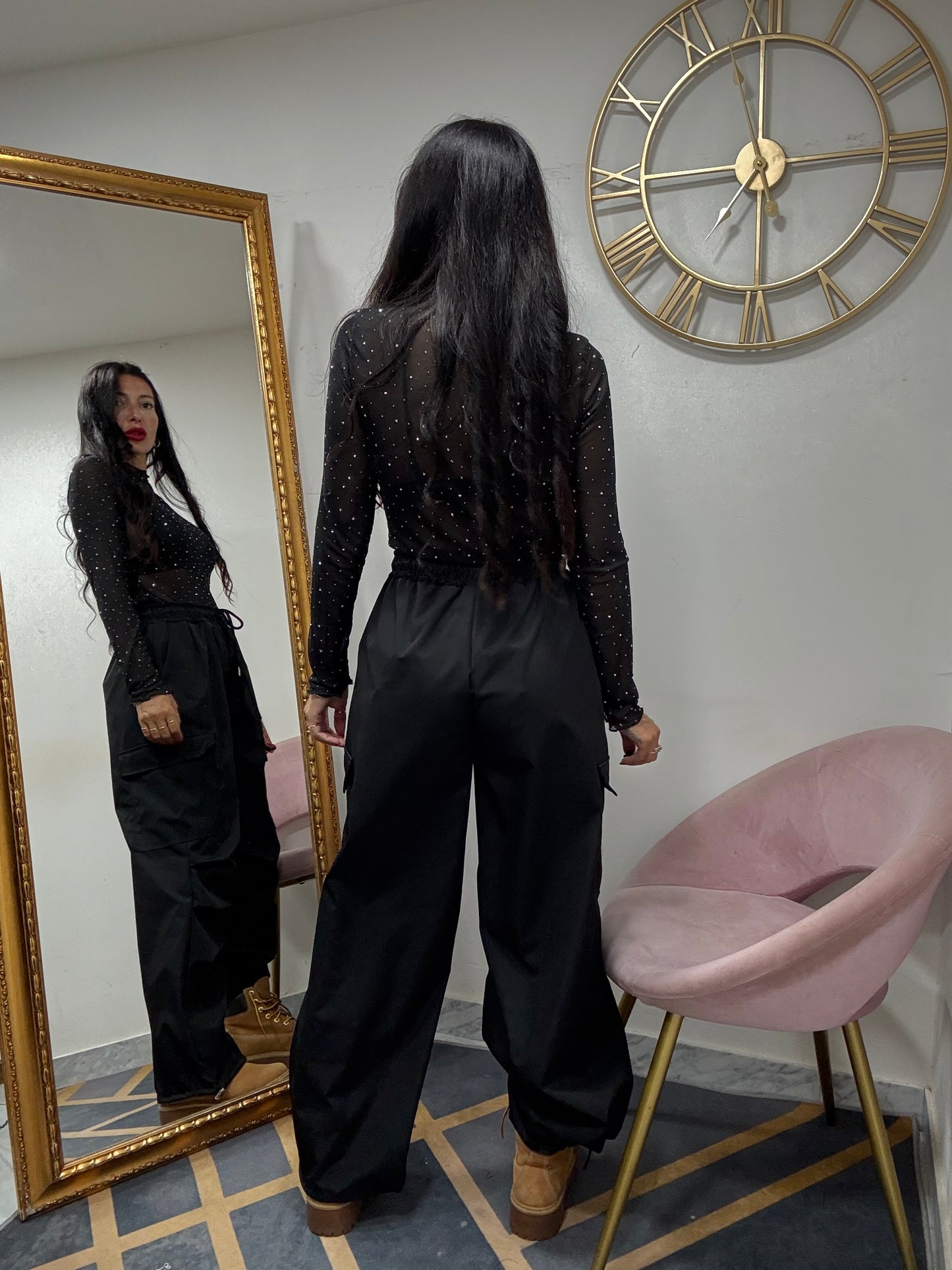 Maglia velo brillantini 122