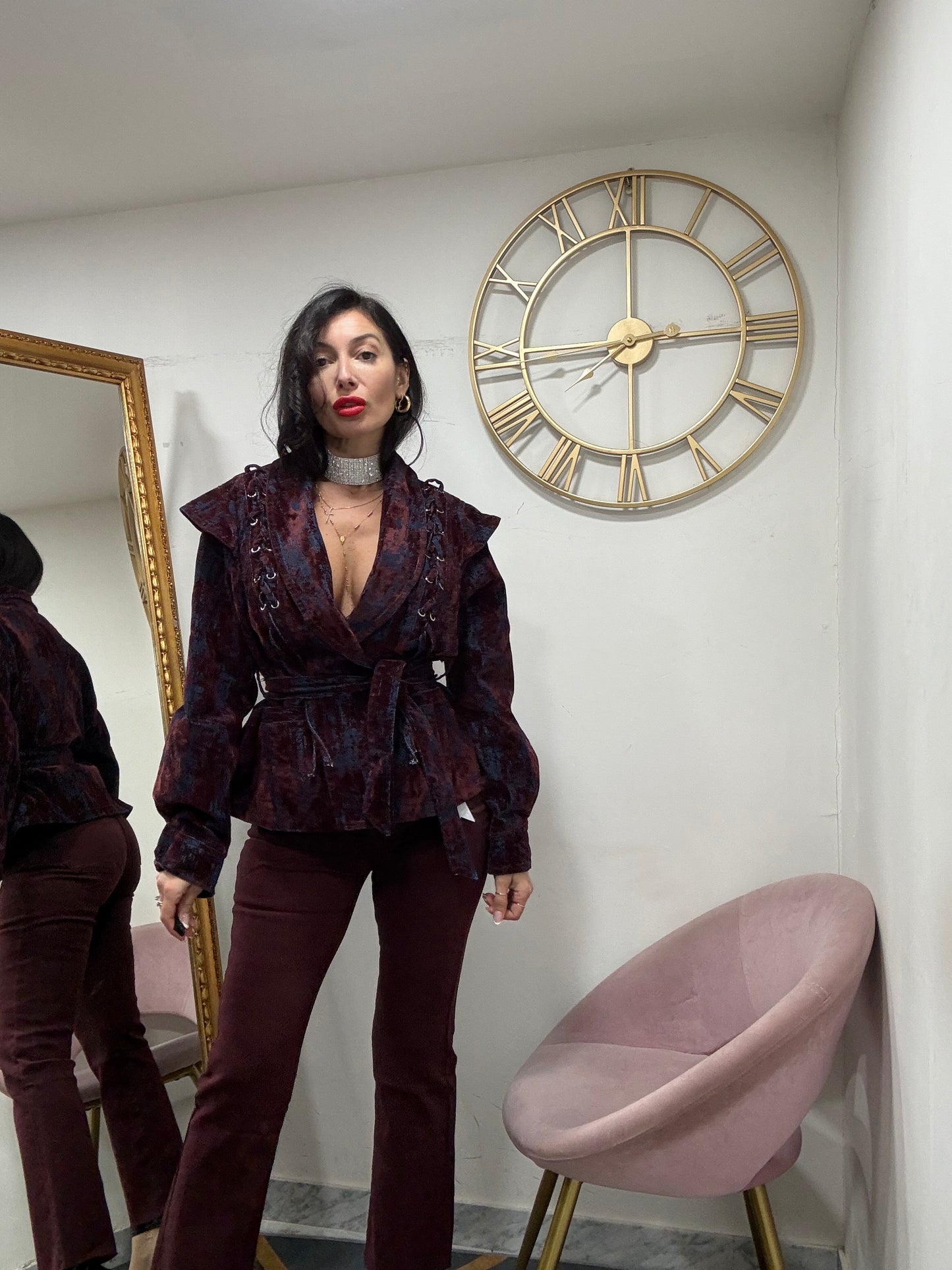 Giacca velluto intreccio 637