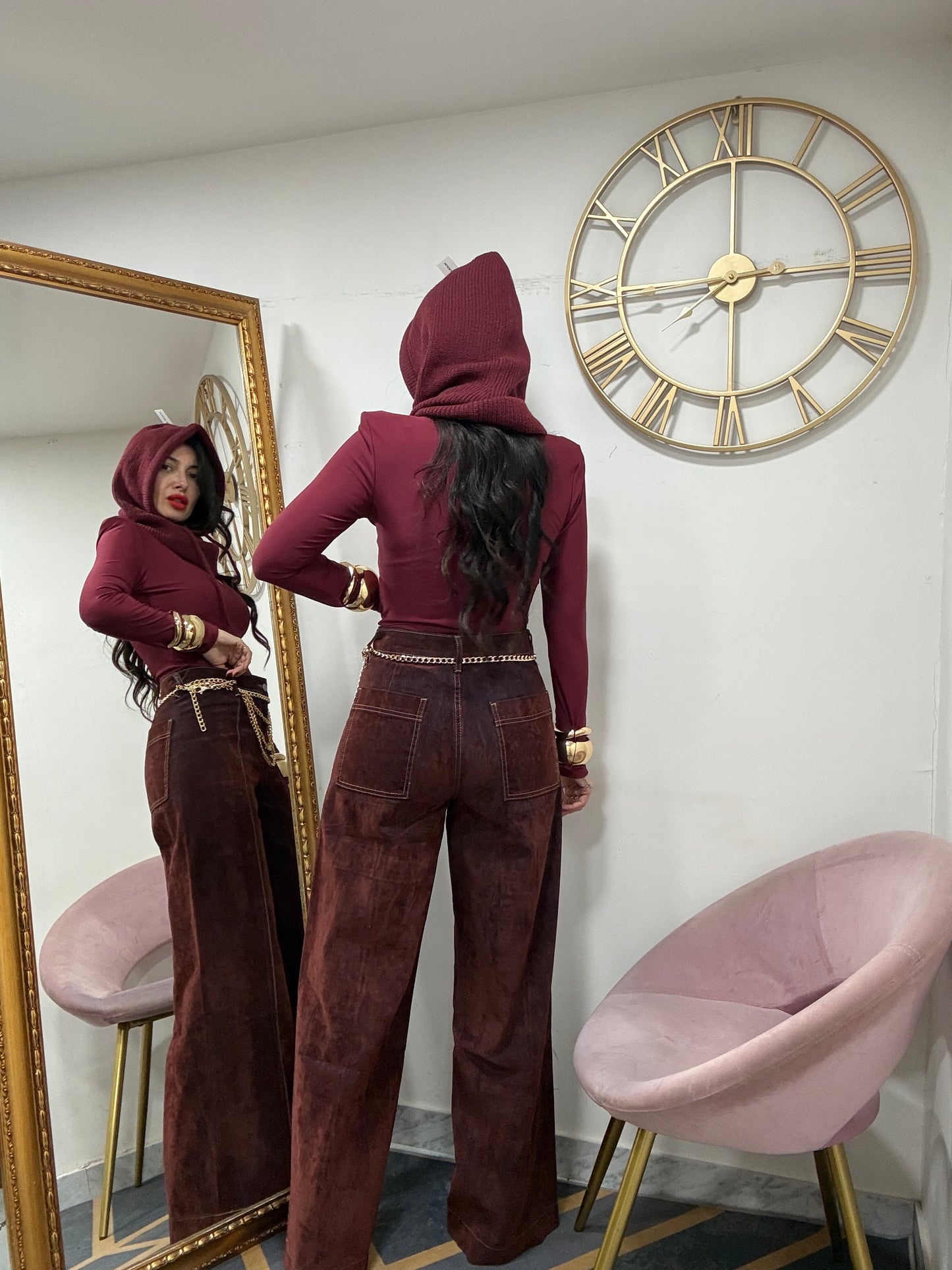 Jeans palazzo velluto 41-1