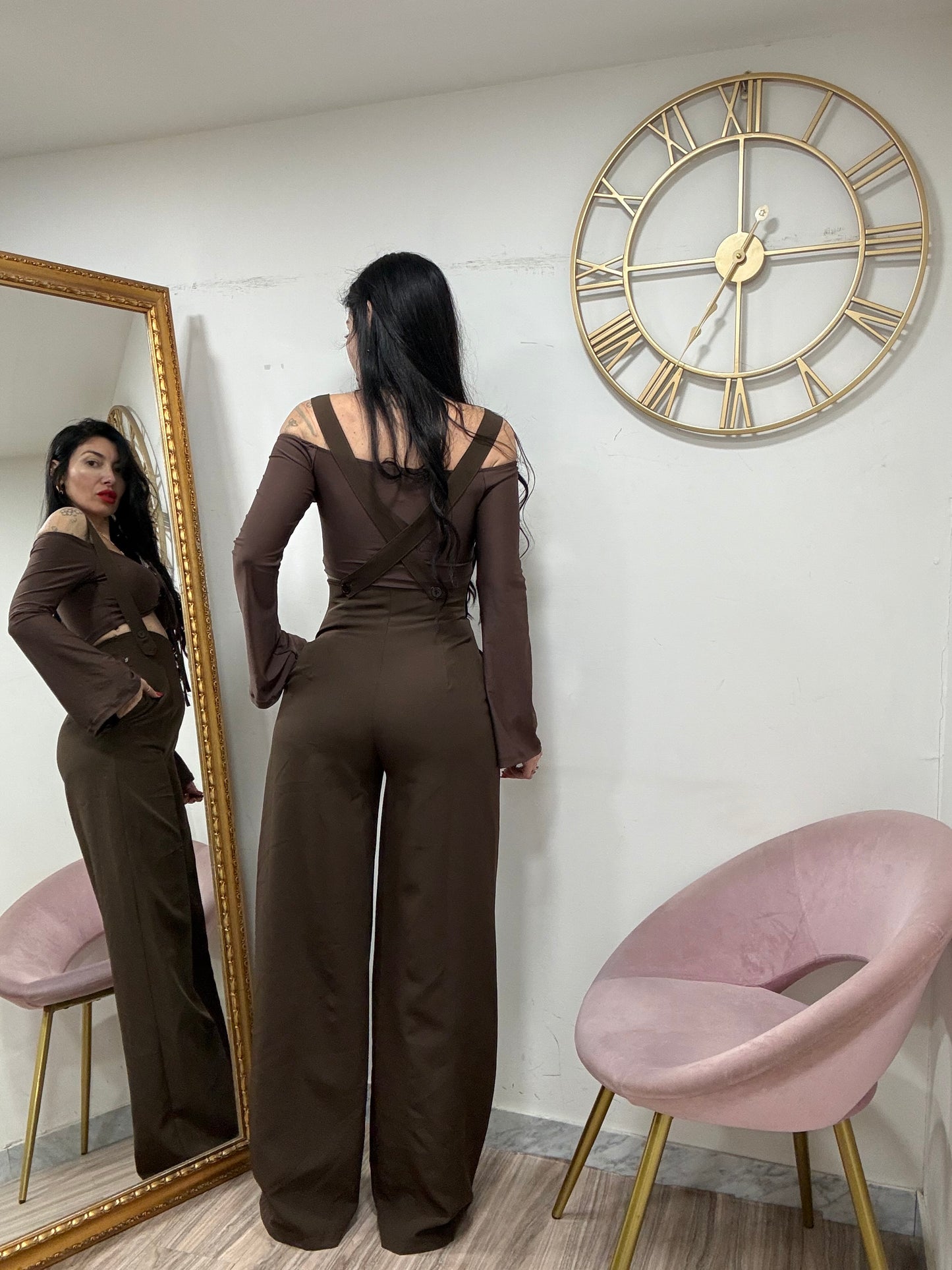 Pantalone bretelle  006007