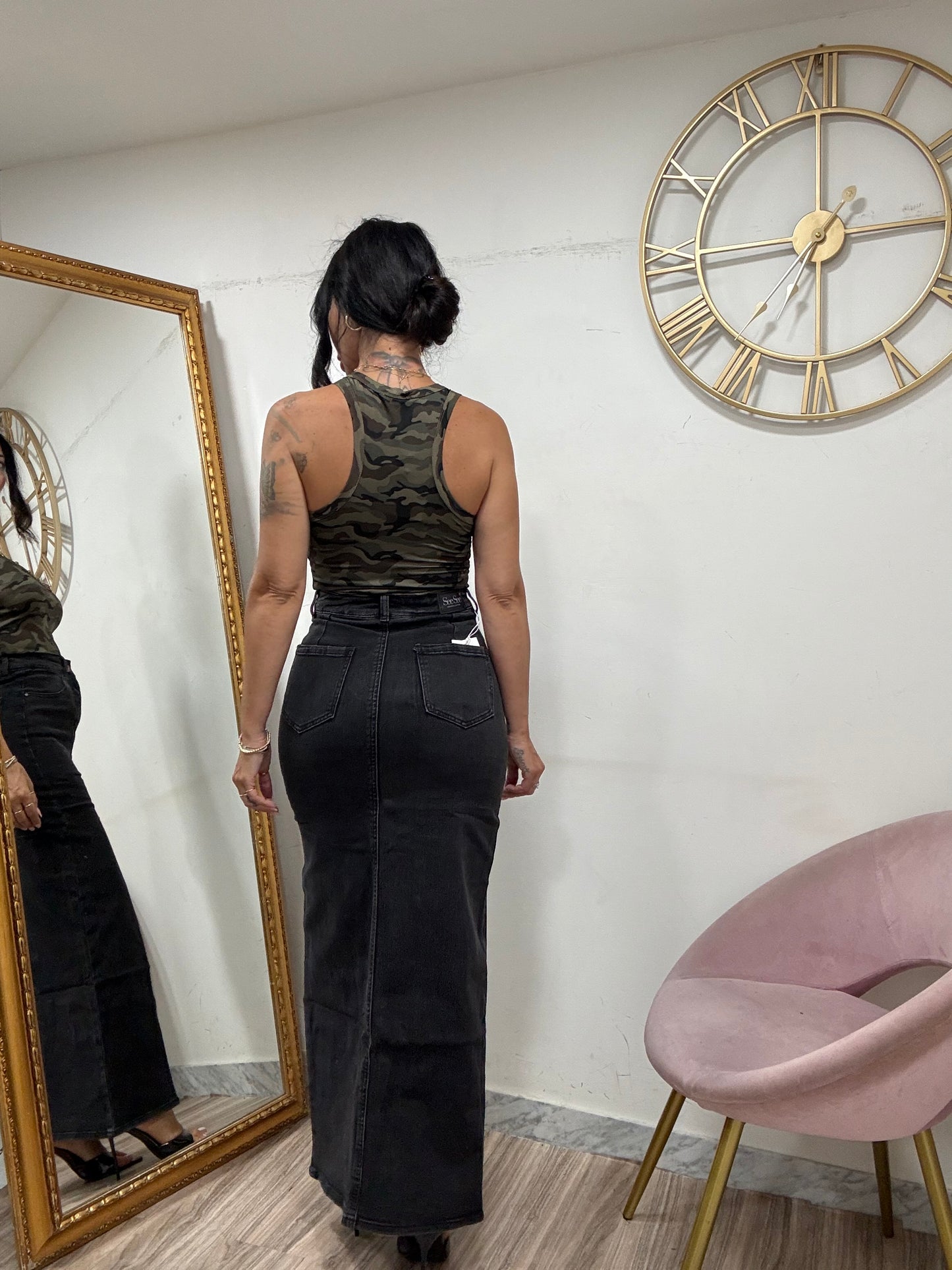 Gonna lunga Denim 723