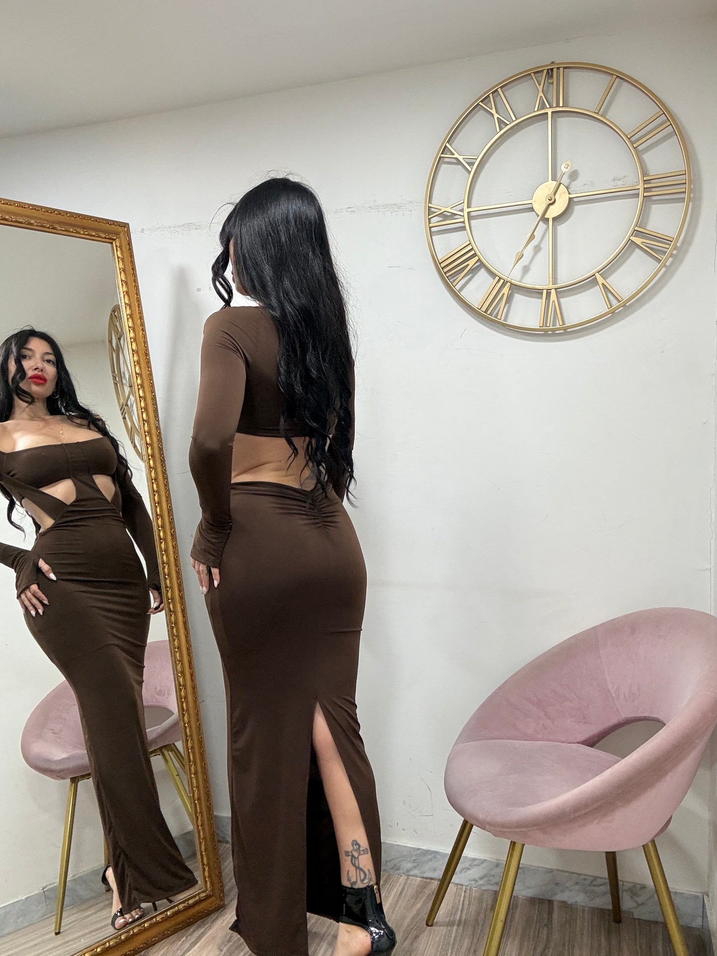 Dress crop con fasce 1973