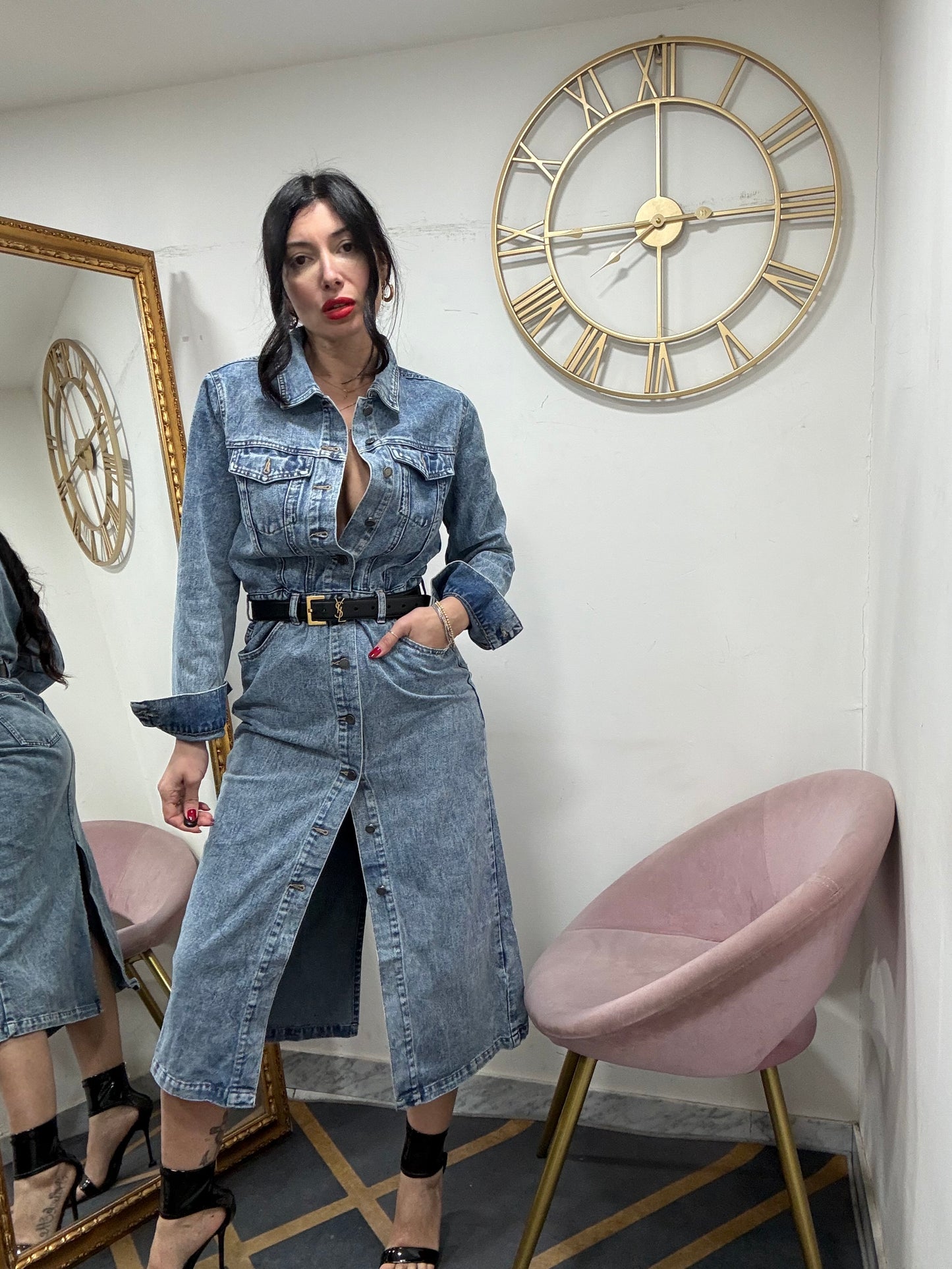 Dress camicia jeans 0269