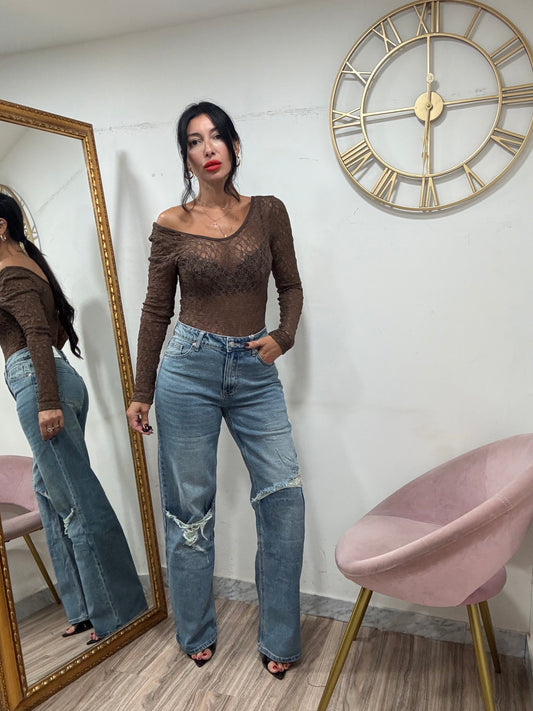 Jeans rotture revers 823