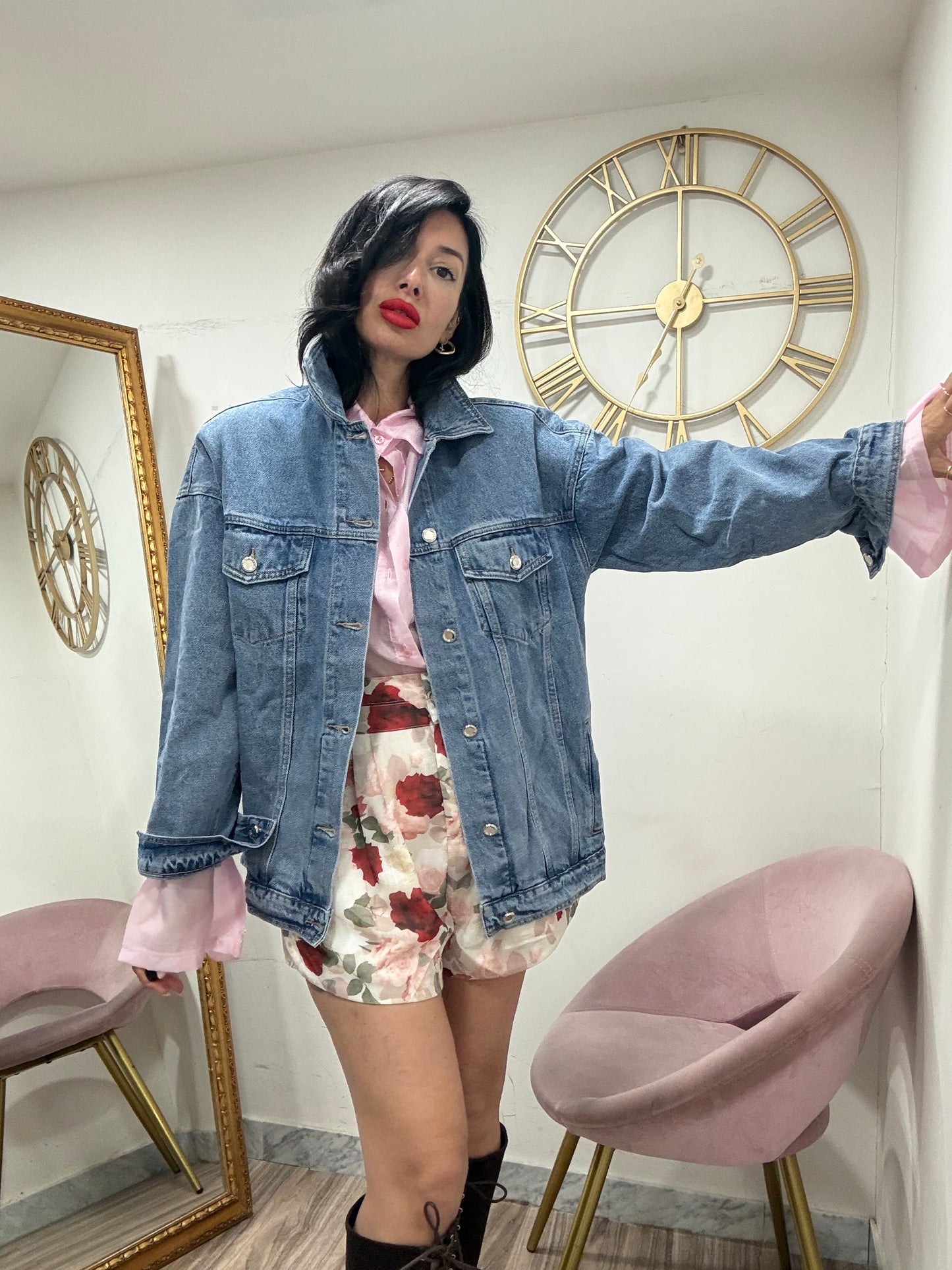 Giubbino denim oversize  183