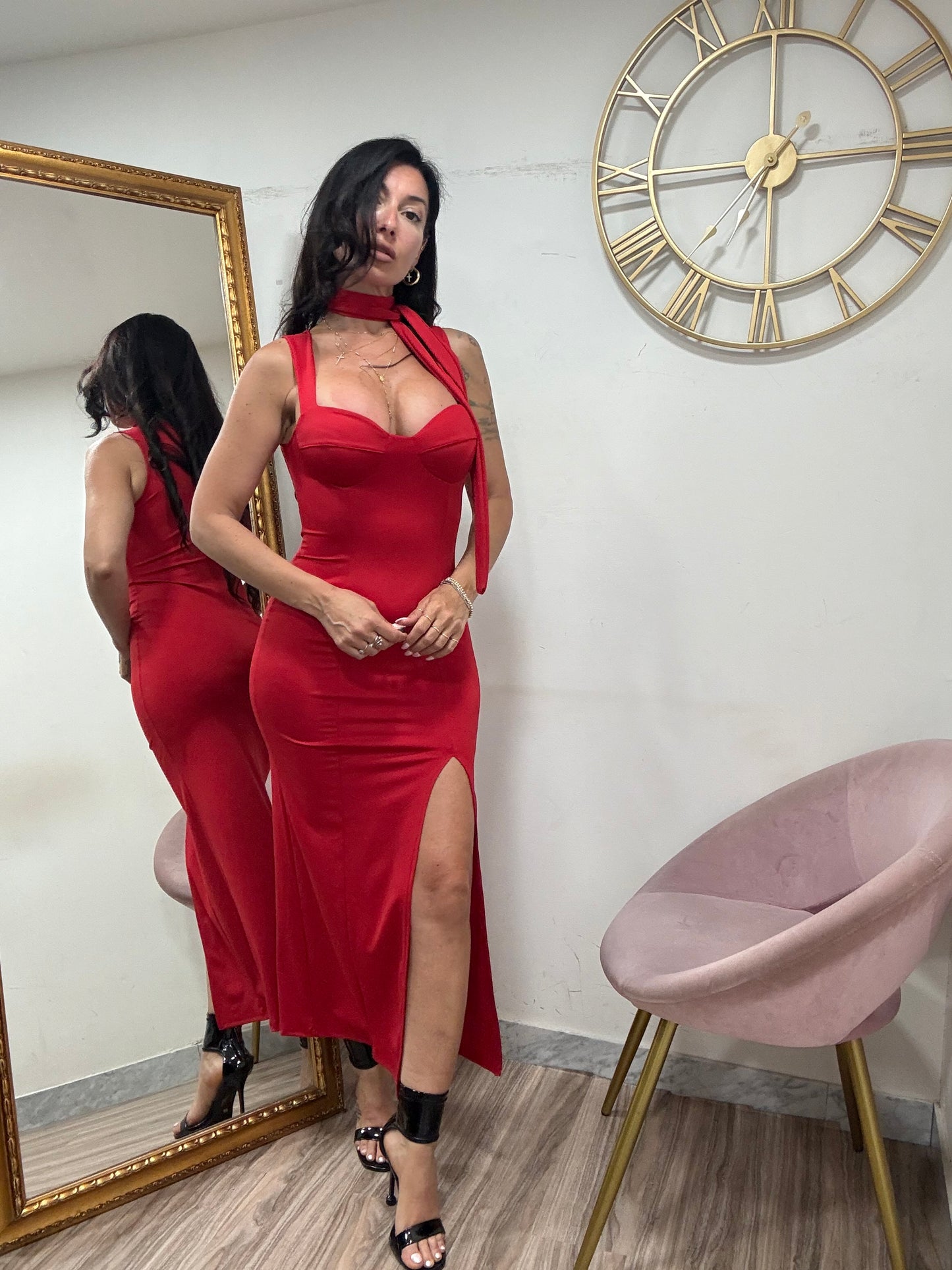 Dress tubino foulard 47261