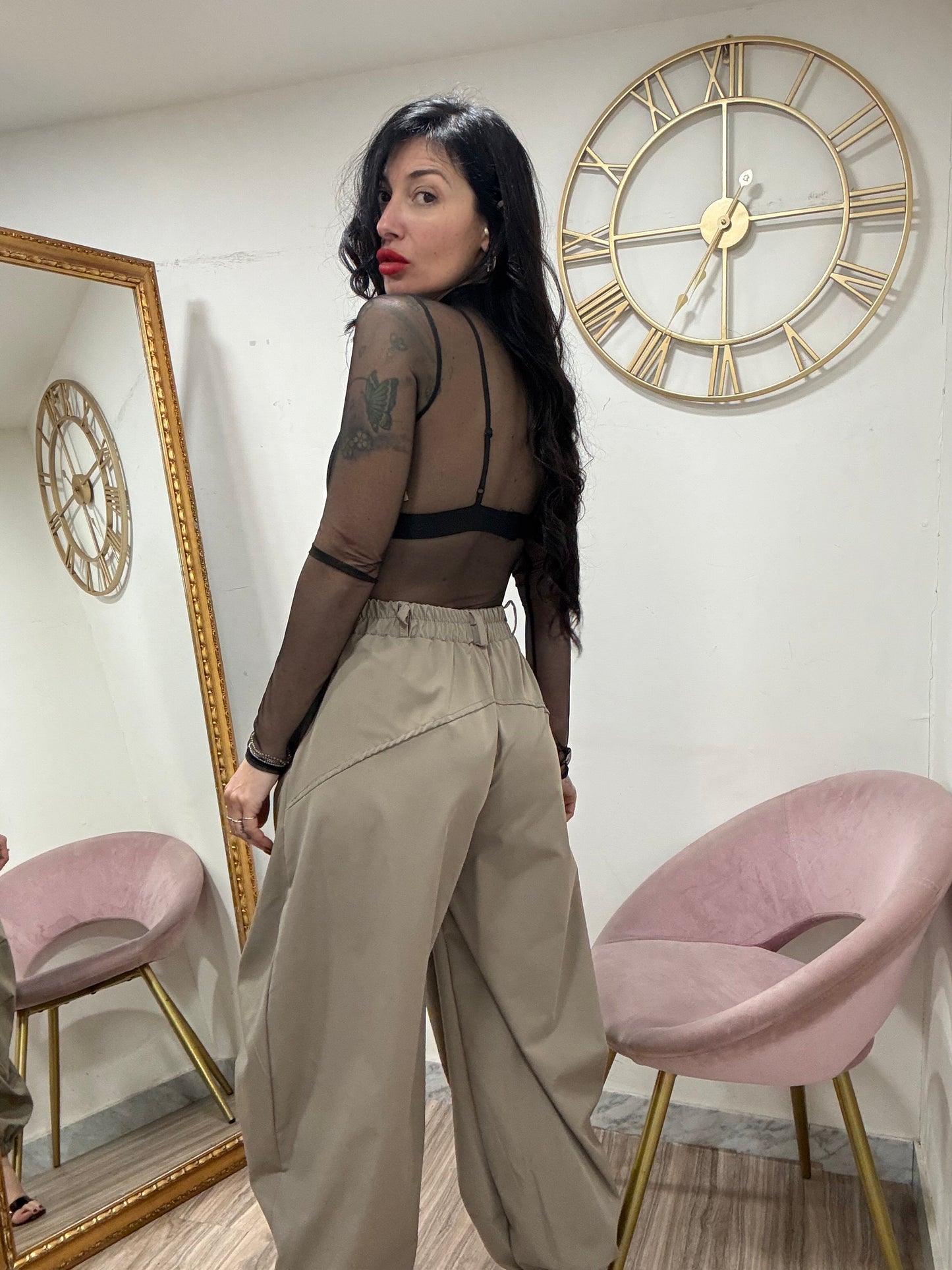 Pantalone balloon tecnico  31072