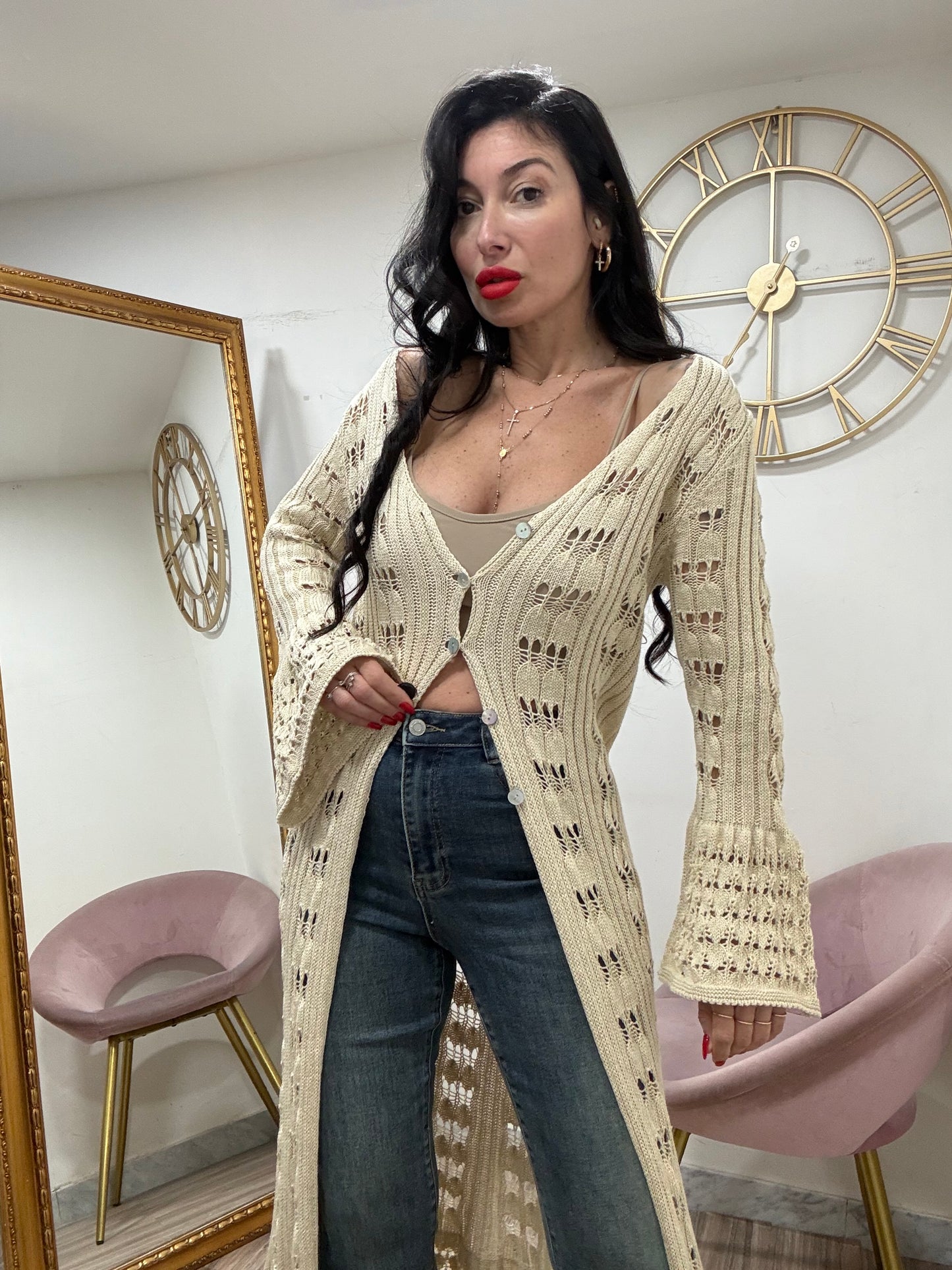 Cardigan uncinetto 3676