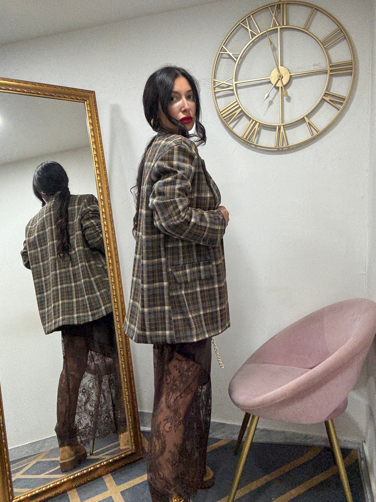 Giacca quadri panno 169