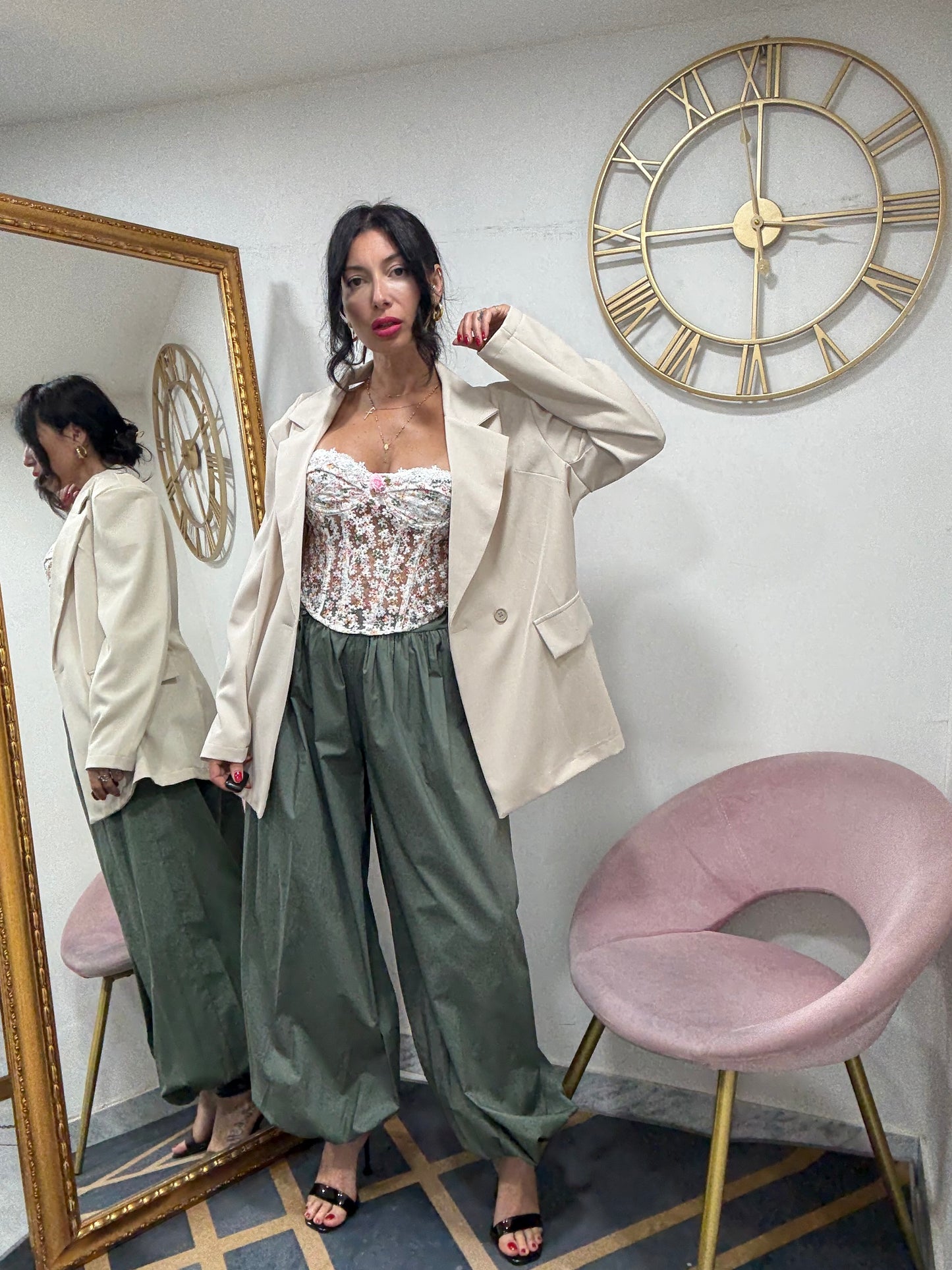 Giacca schiena nuda over 089