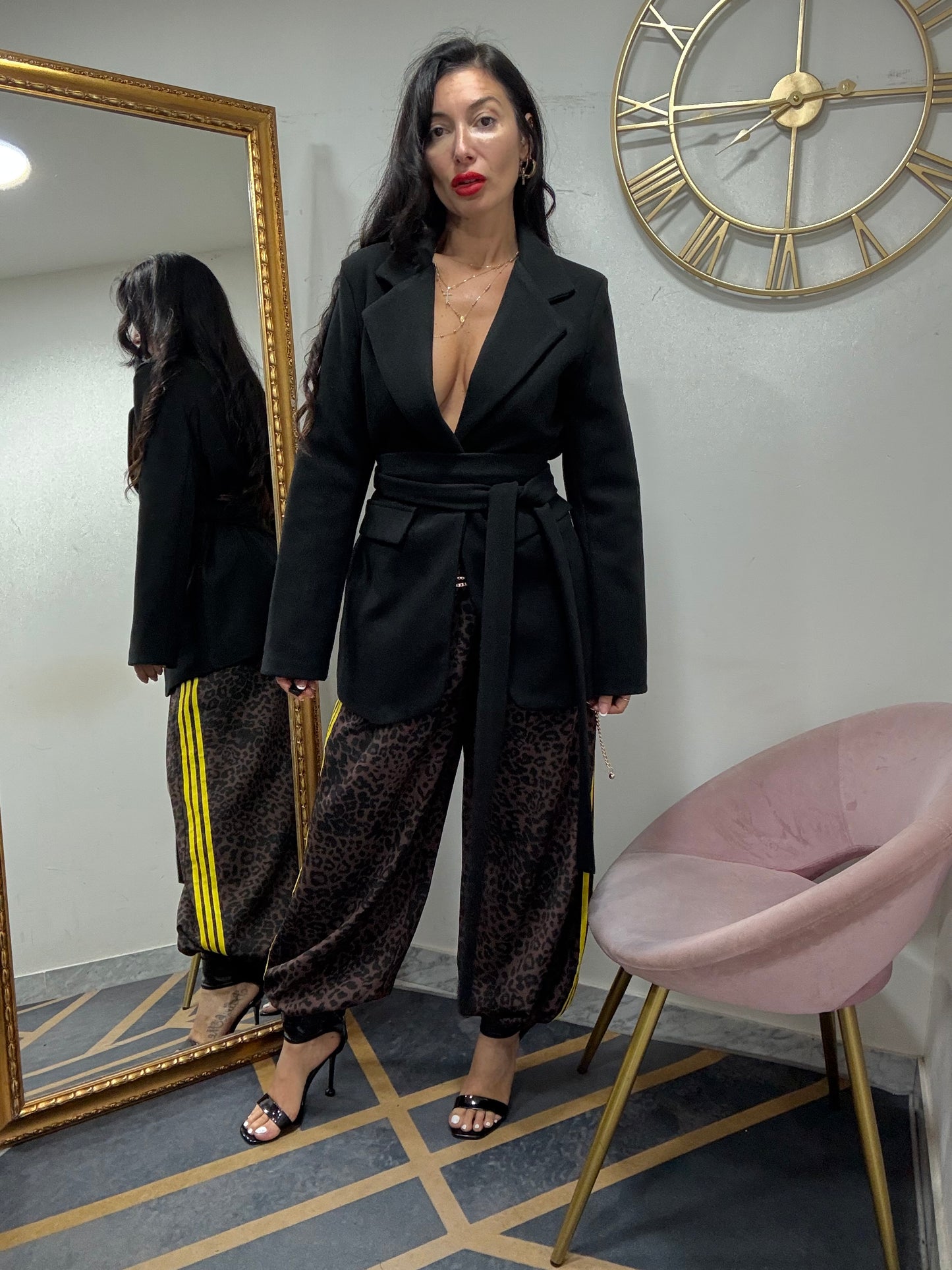 Giacca cappotto cinta 509