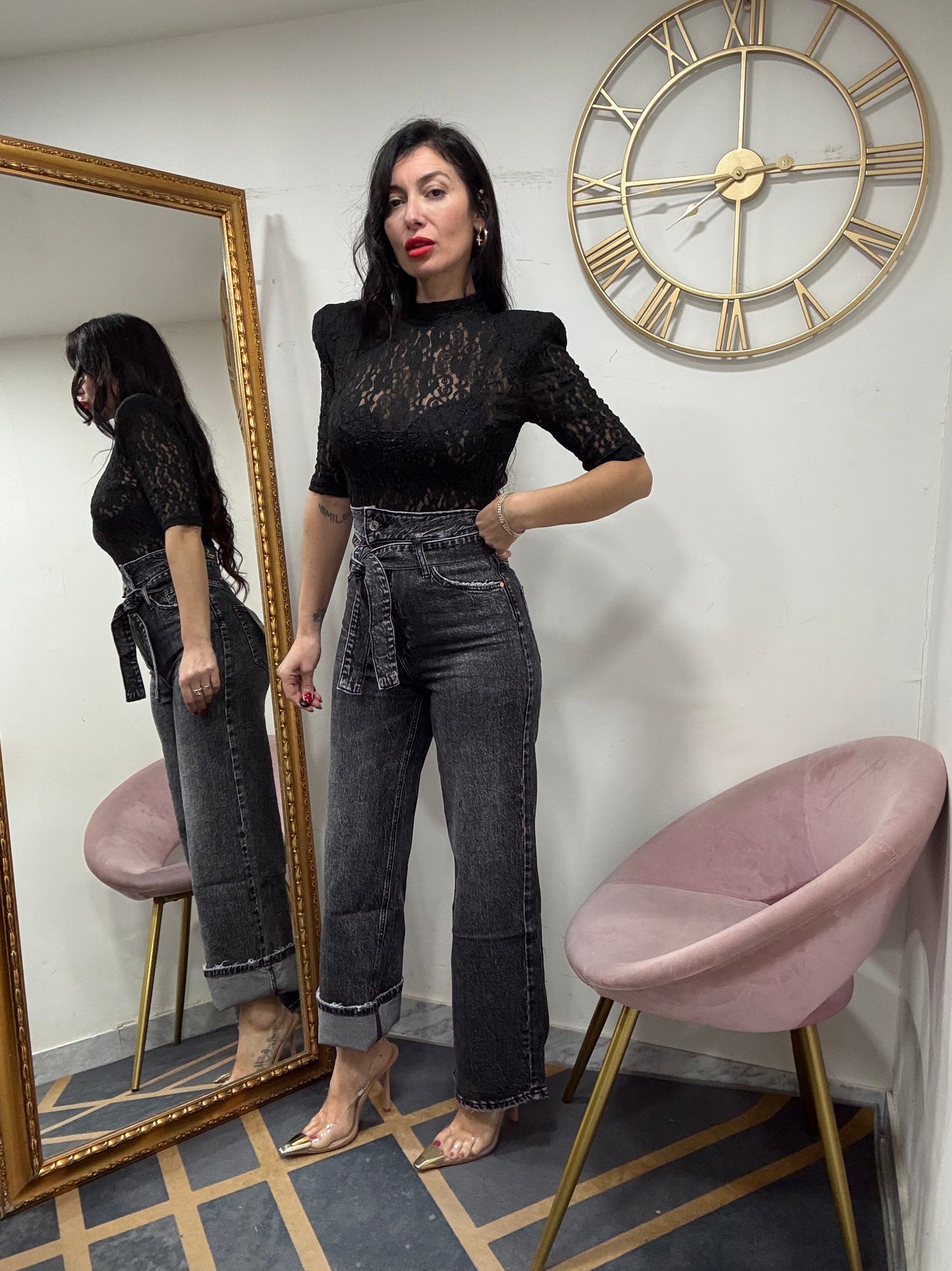 Jeans vita altissima 108