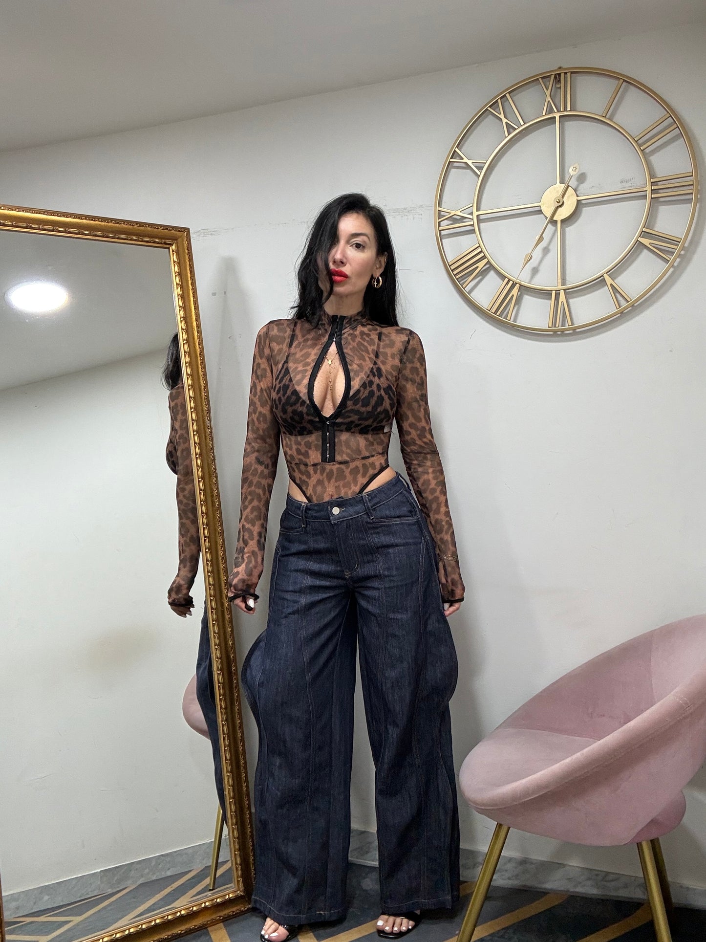Body leopardato velato 19890