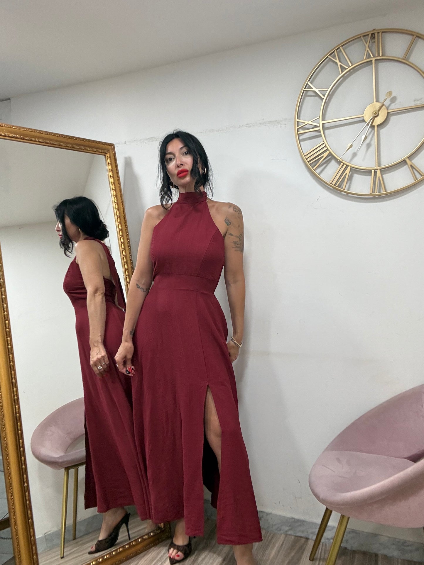 Dress schiena scoperta mod scollo americano 974961