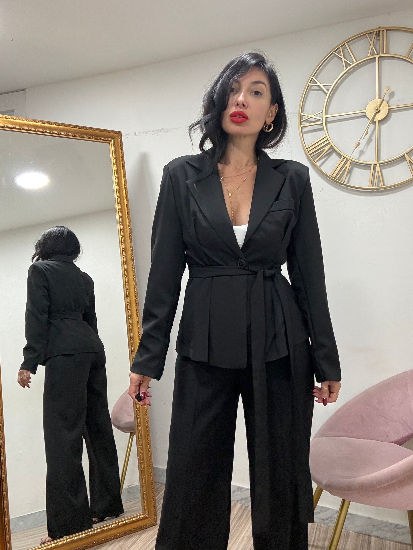 Tailleur giacca cinta slim 13158