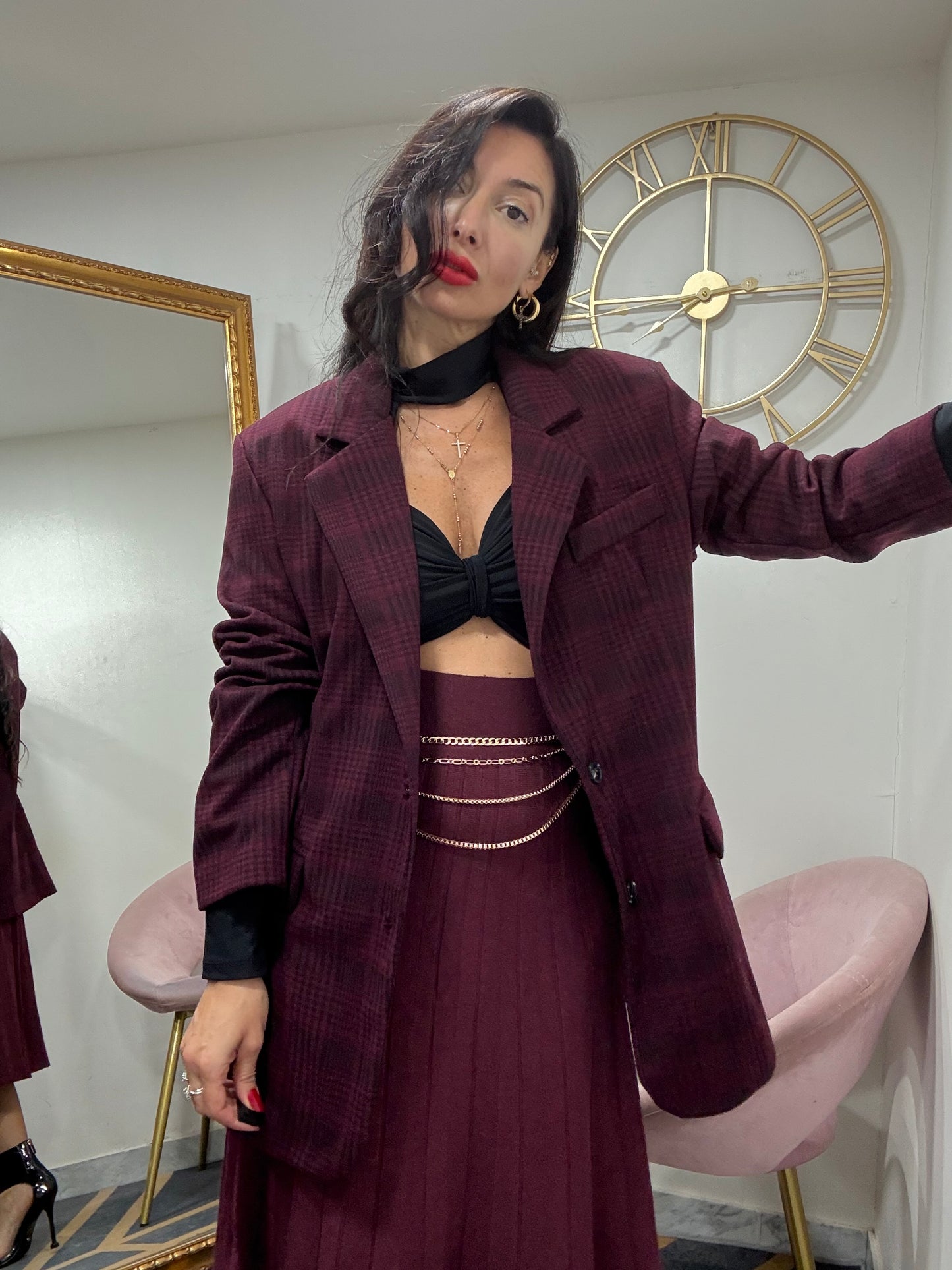 Giacca quadri 2 bottoni 118