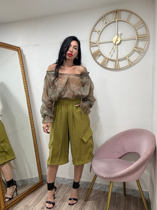 Pantalaccio bermuda seta mod cargo 11676