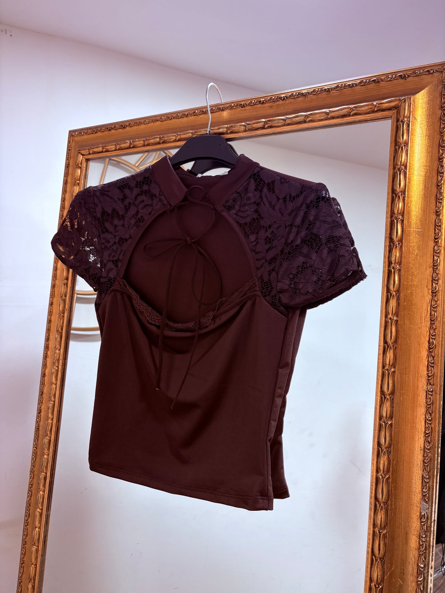 Maglia scollo a goccia bottoni militari 2349