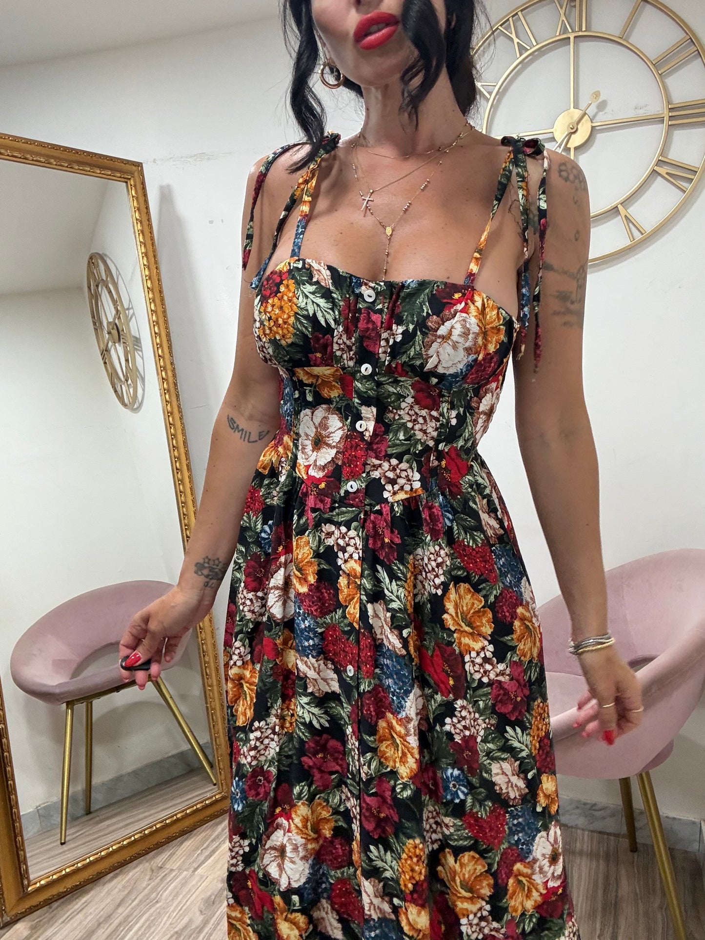 Dress fiori conchiglia 599588