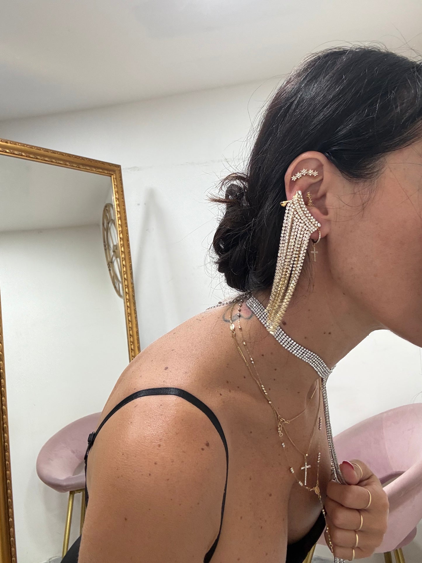 Orecchini ercaf strass