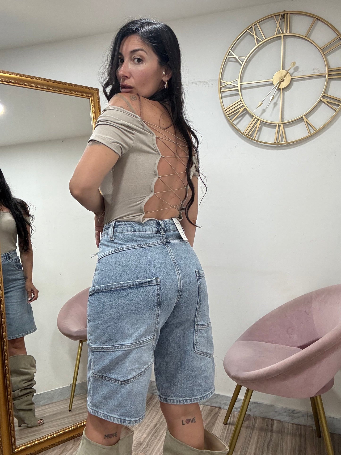 Bermuda denim tasche 8800