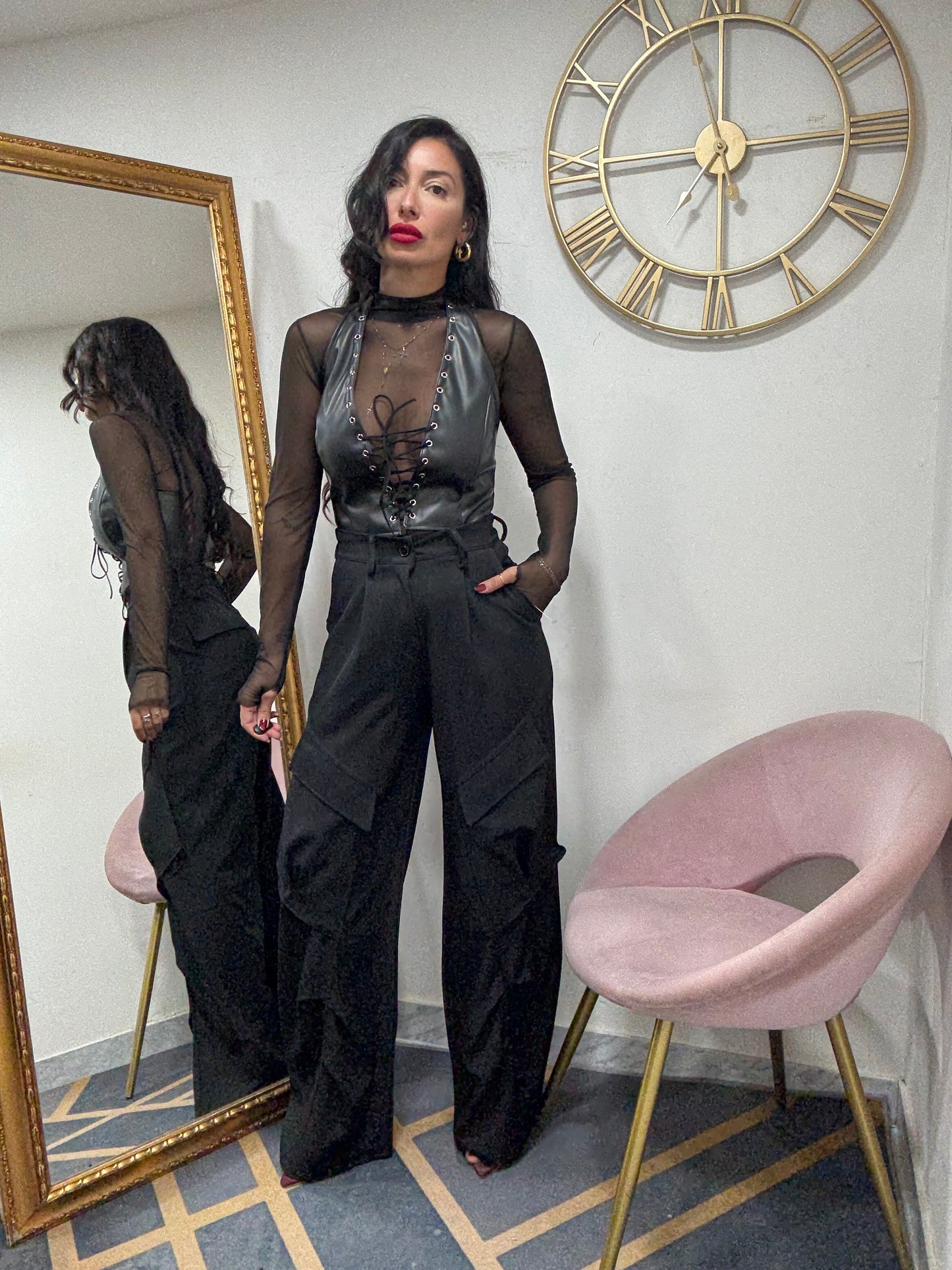 Pantalone classico cargo