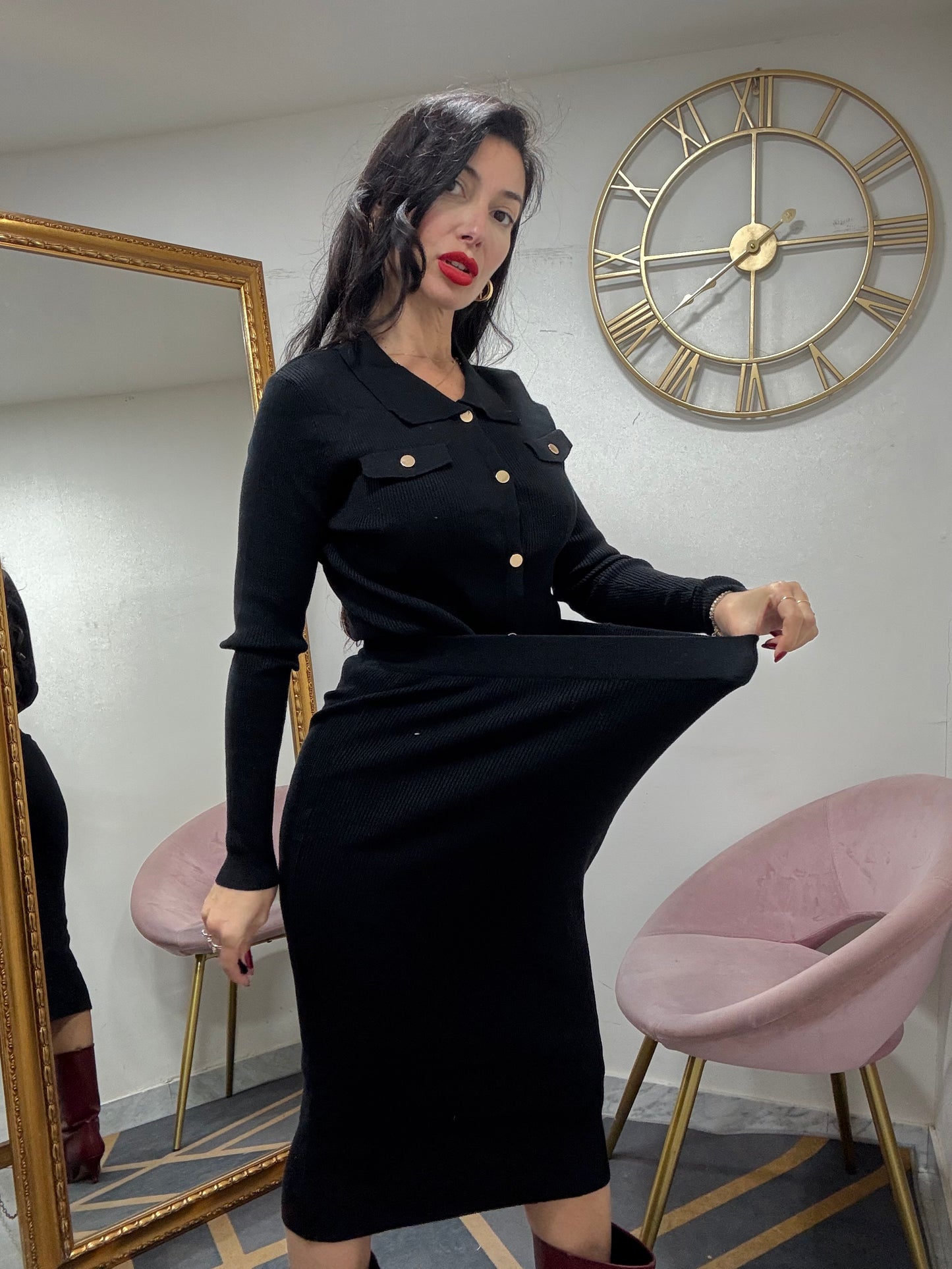 Coord cardigan polo 102
