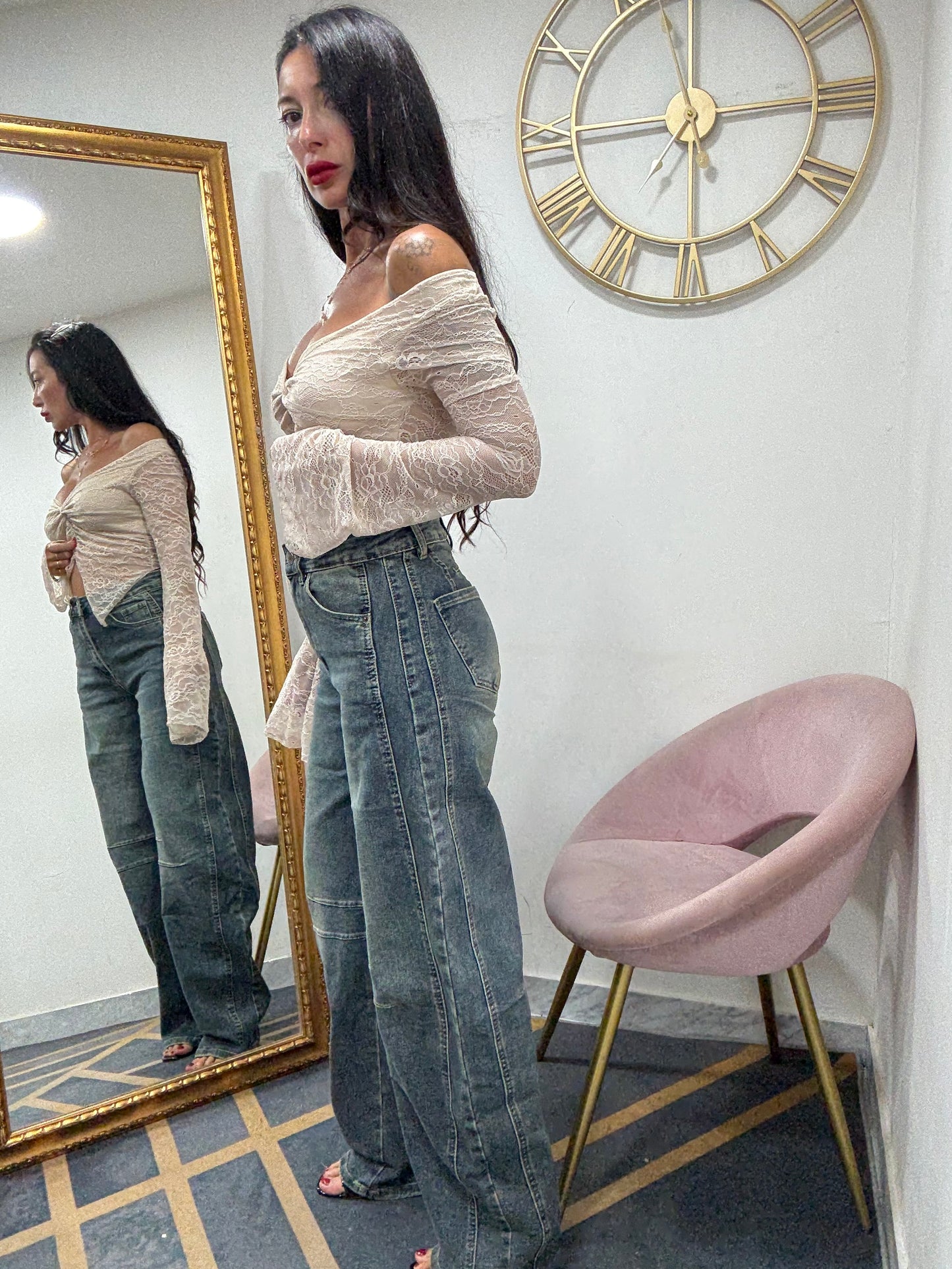 Jeans Balloon doppia cucitura 17-1
