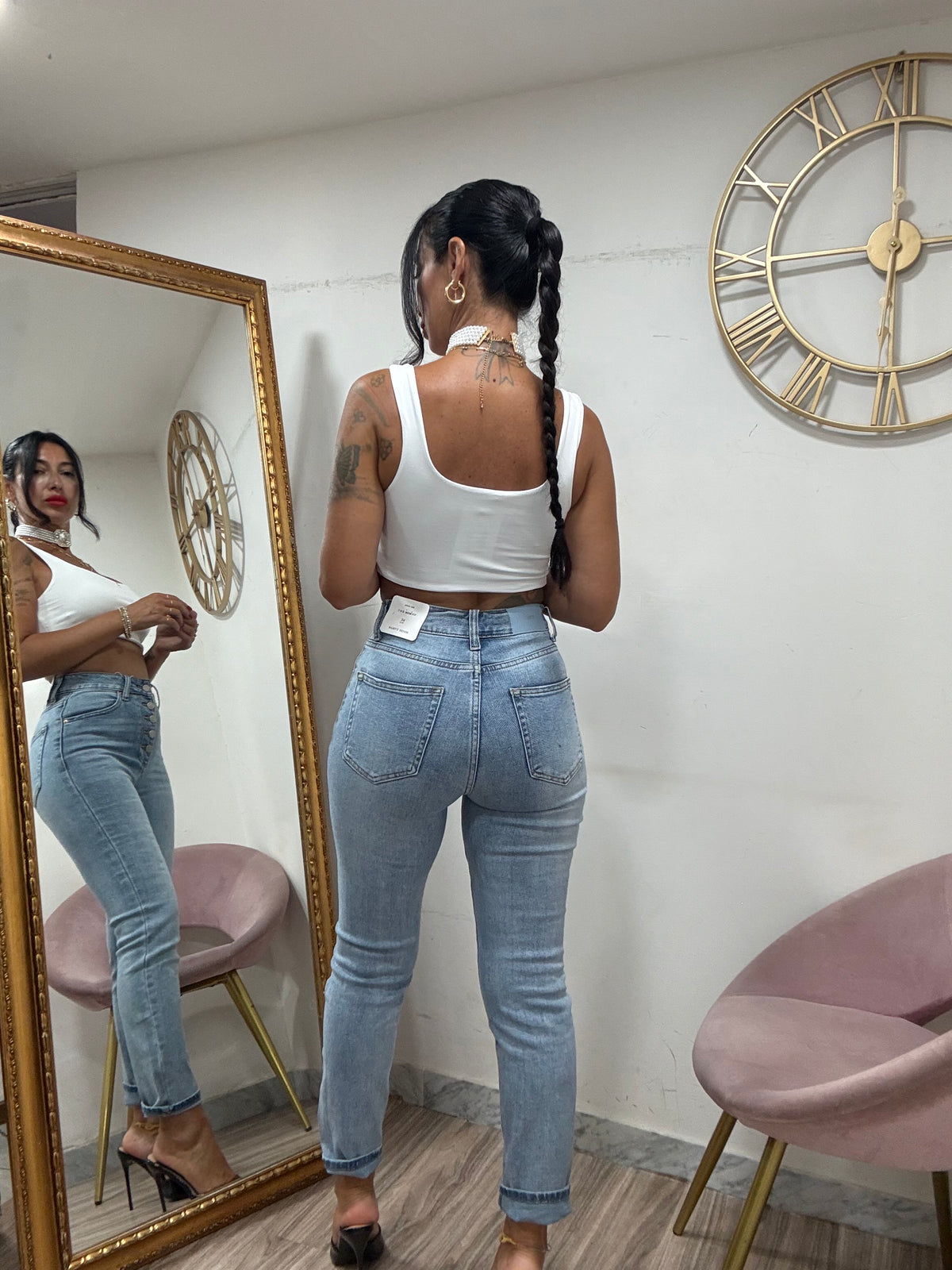 Jeans bottoni 573