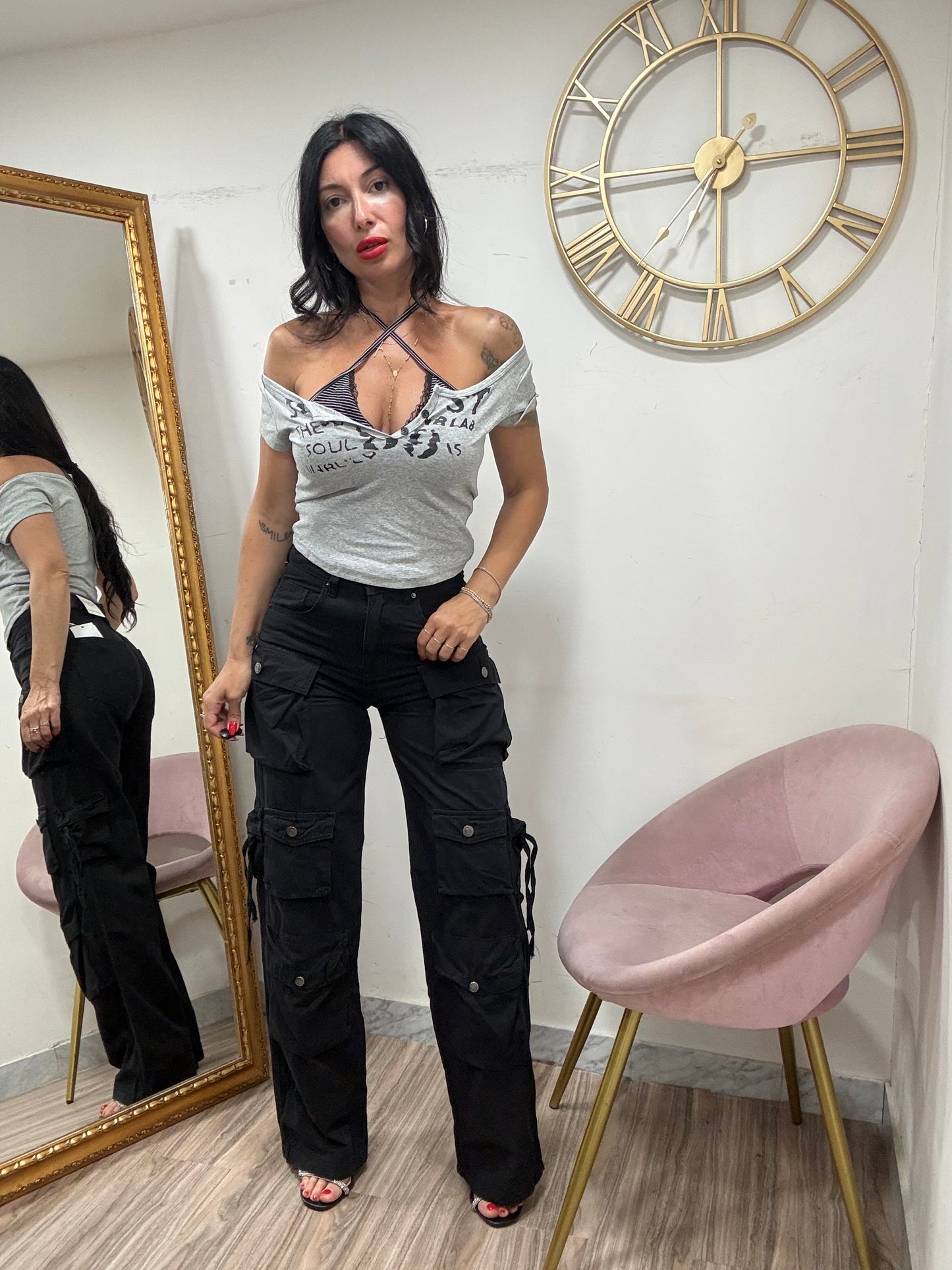 Pantalone mod cargo 3172