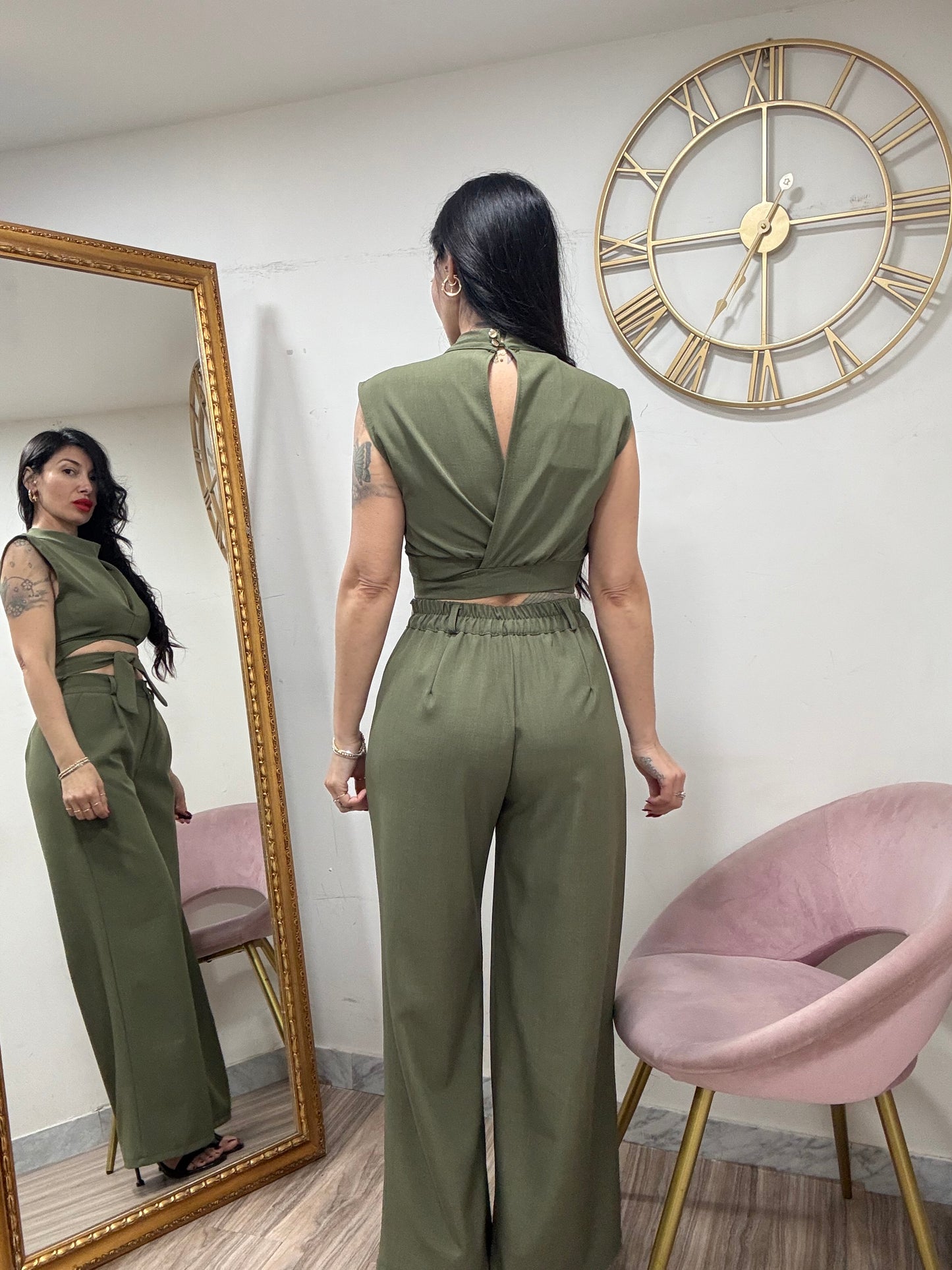 Coordinato crop coreano 9198