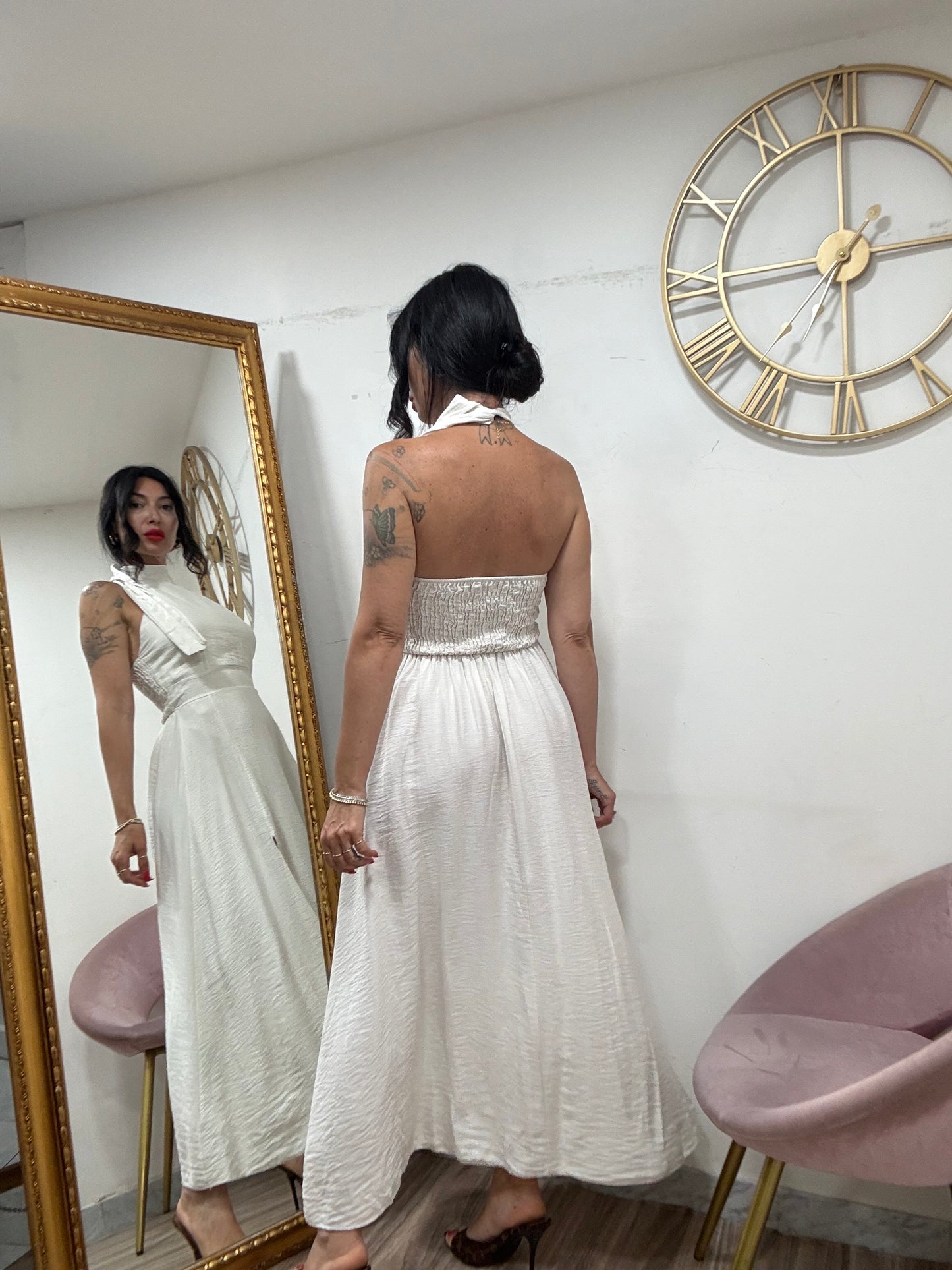 Dress schiena scoperta mod scollo americano 974961