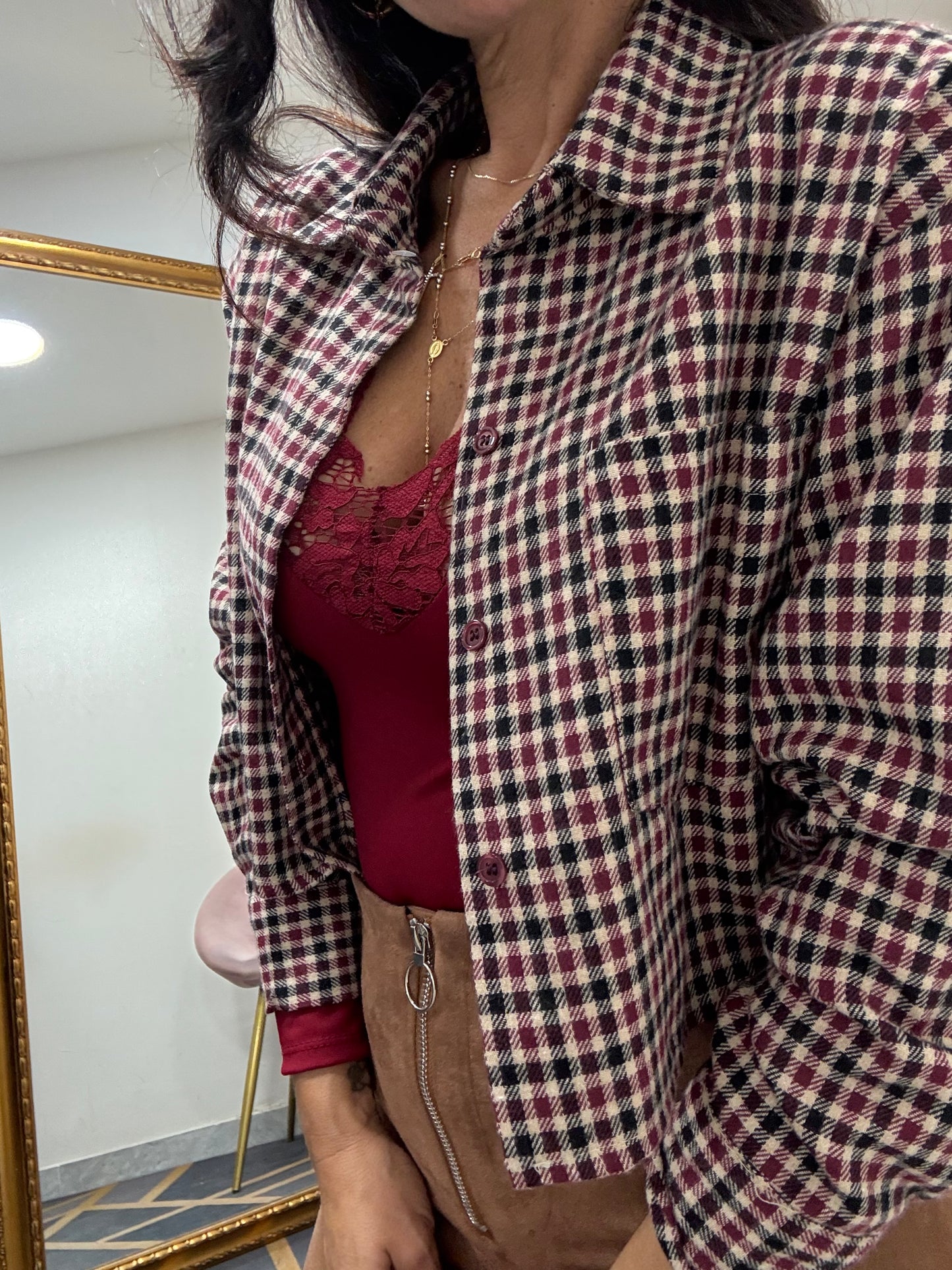 Camicia spalline crop