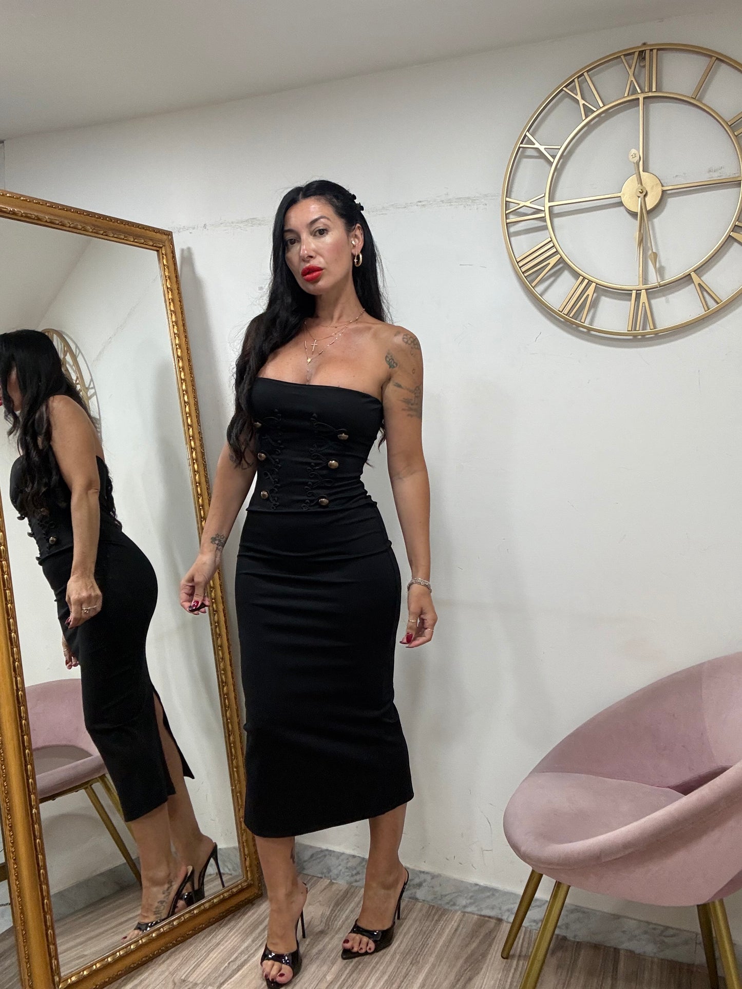 Dress tubino military 49081
