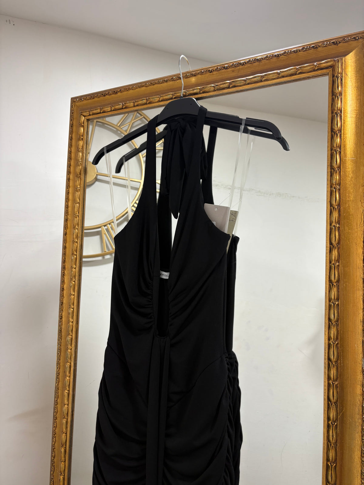 Long dress scollo a v steccato 11666