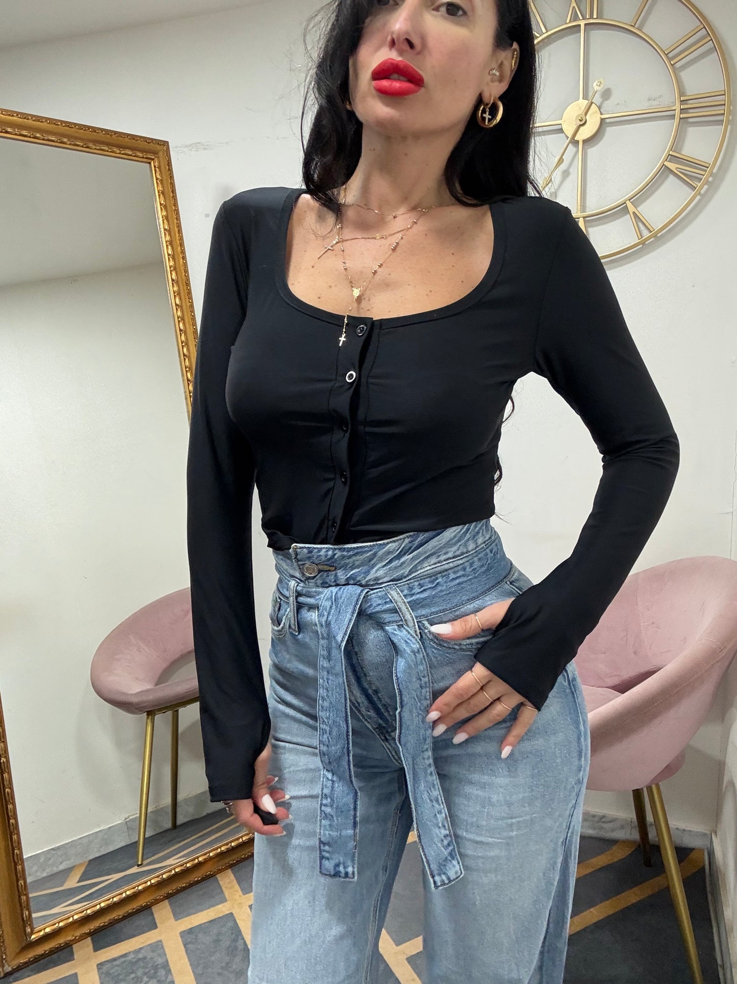 Serafina crop licra 16641