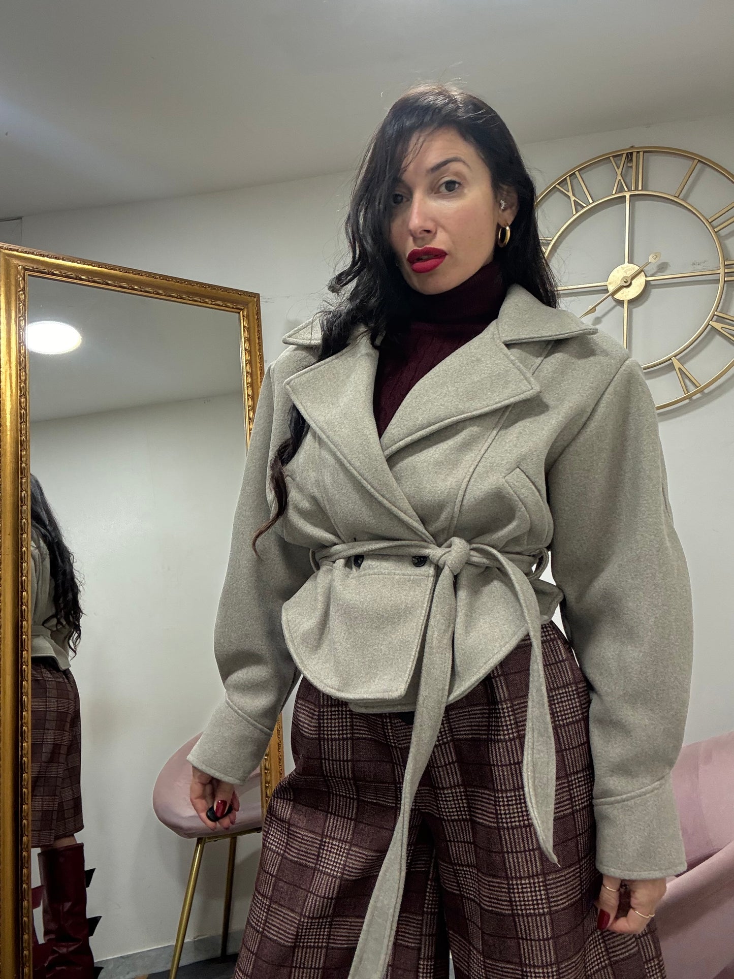 Trench panno di lana 801