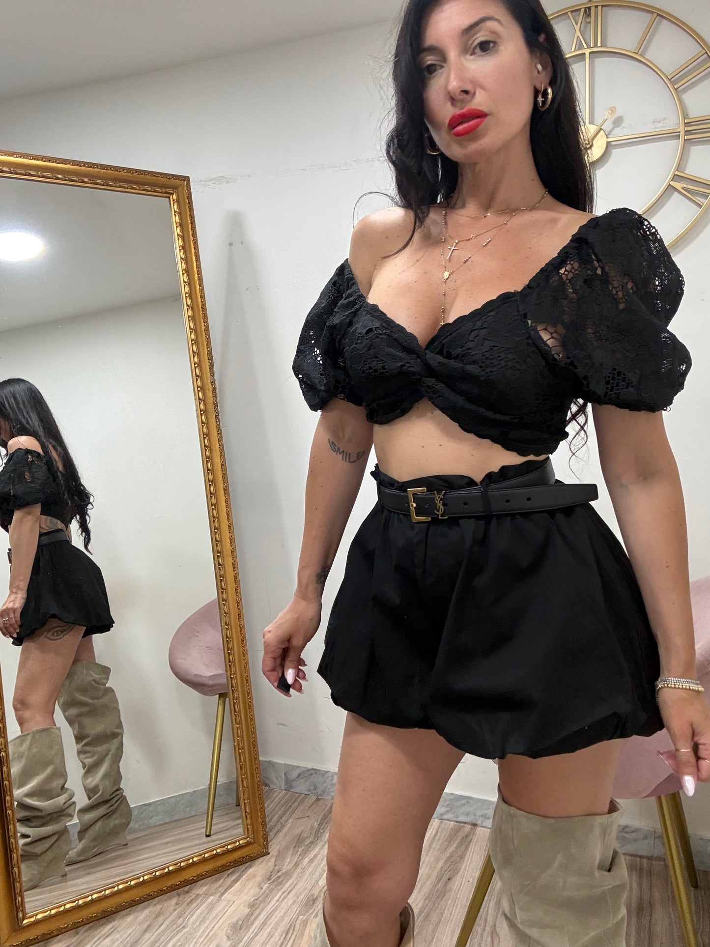 Crop macramè 4872