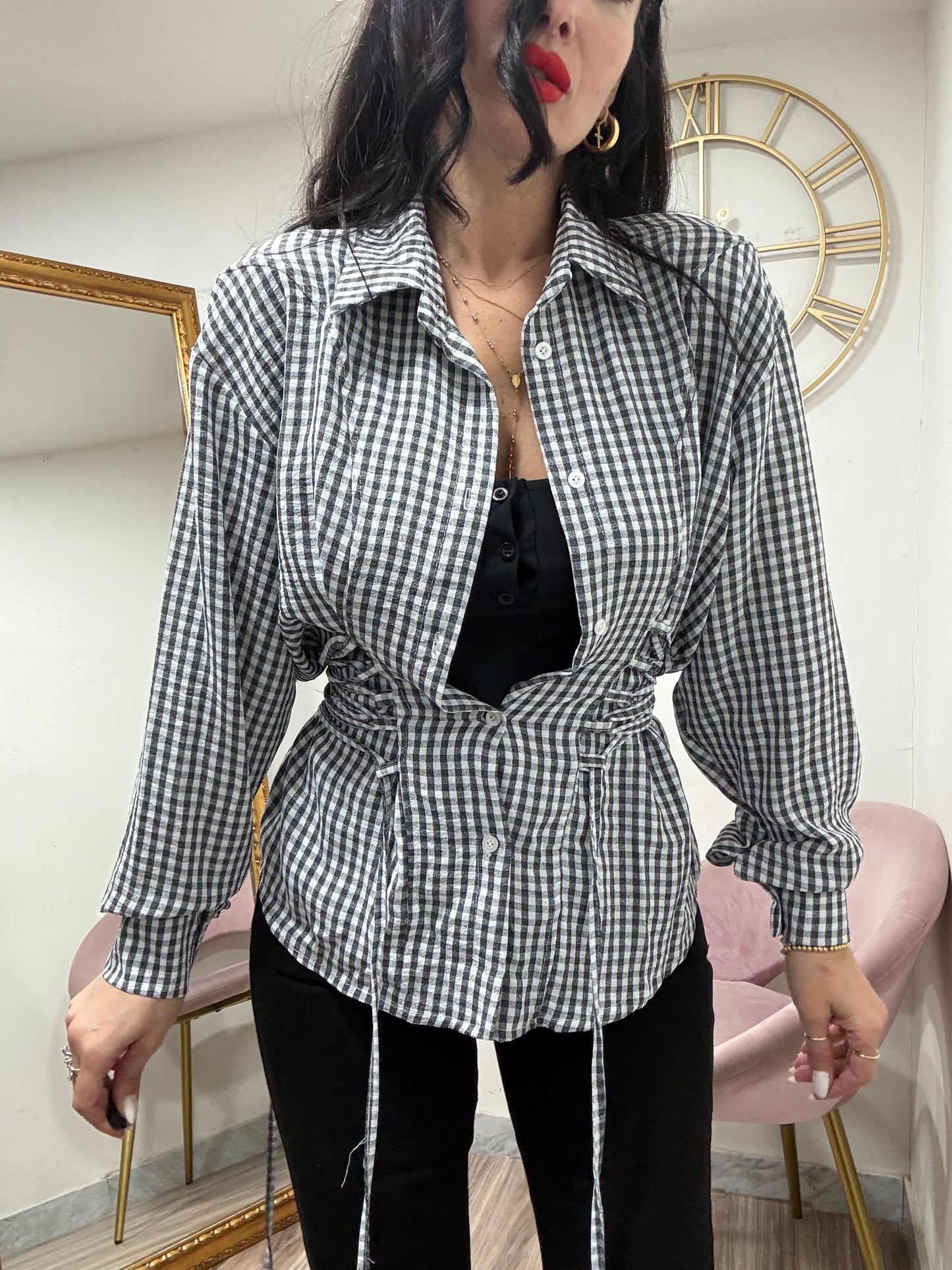 Camicia quadri intreccio 67890