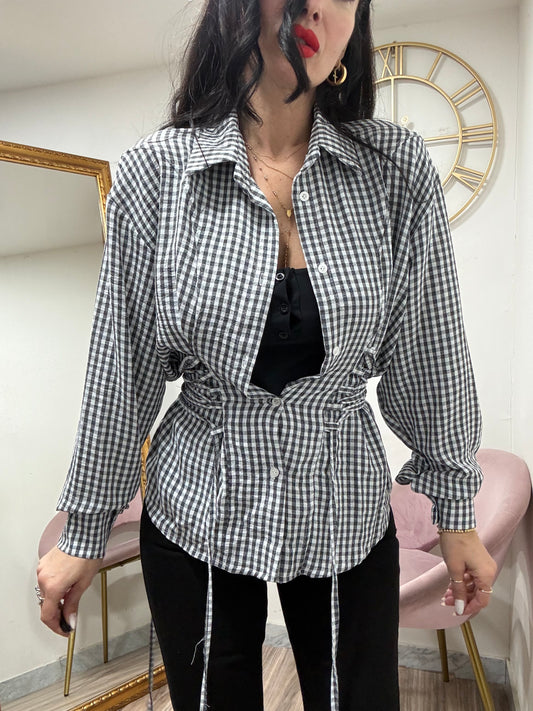 Camicia quadri intreccio 67890