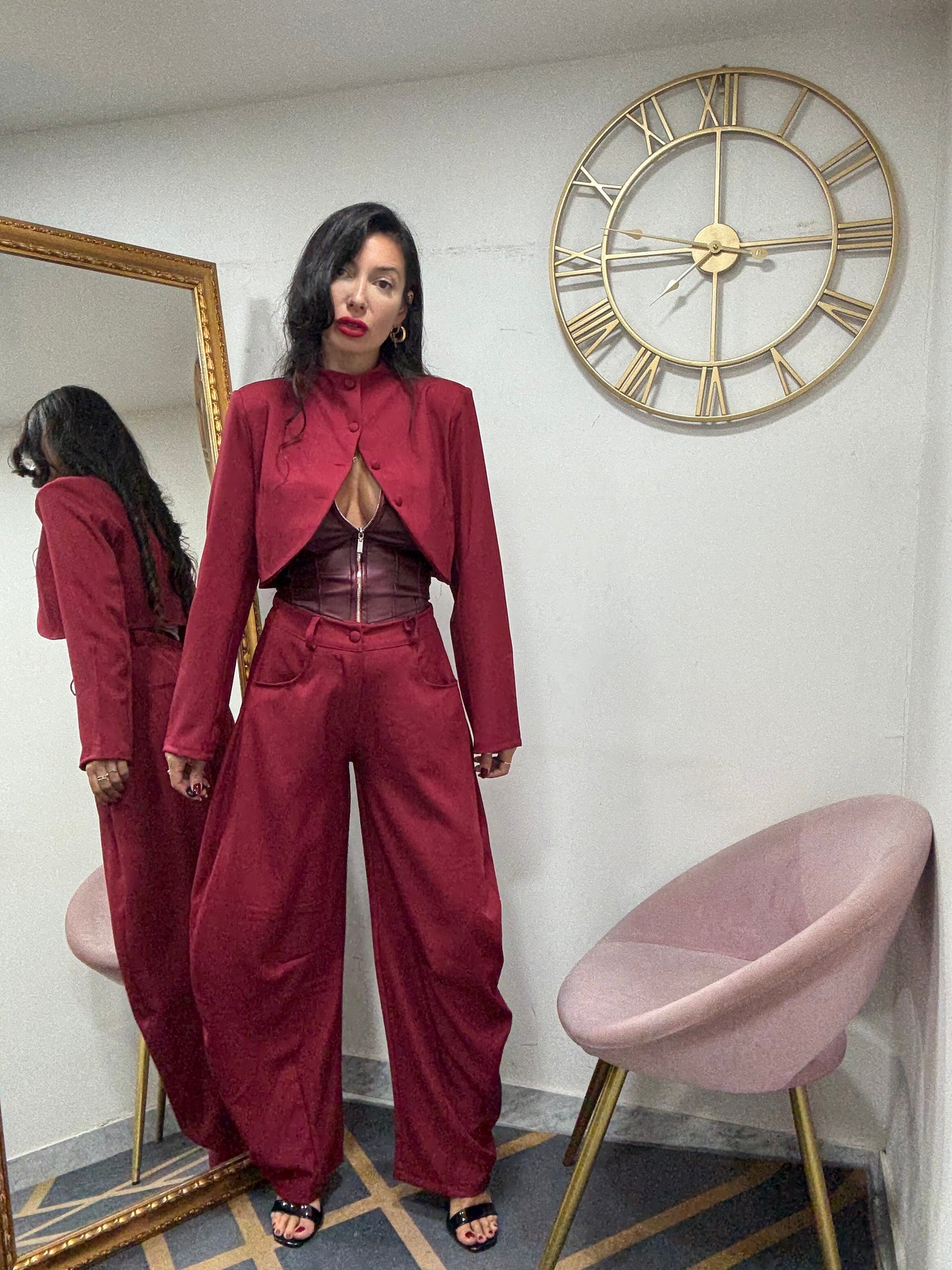 Coord giacca crop coreana 521